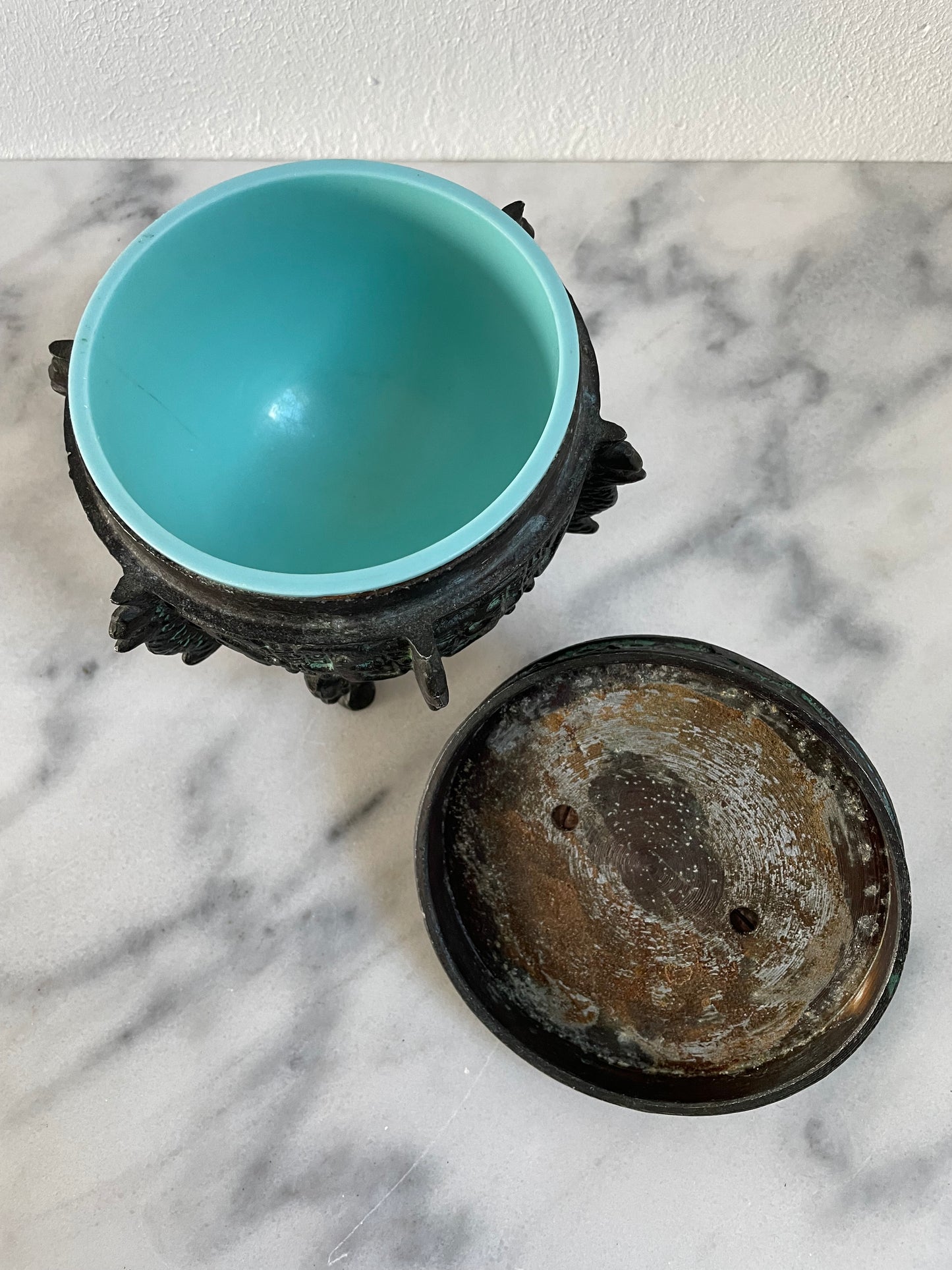 1970s James Mont-Style Small Ice Bucket or Container