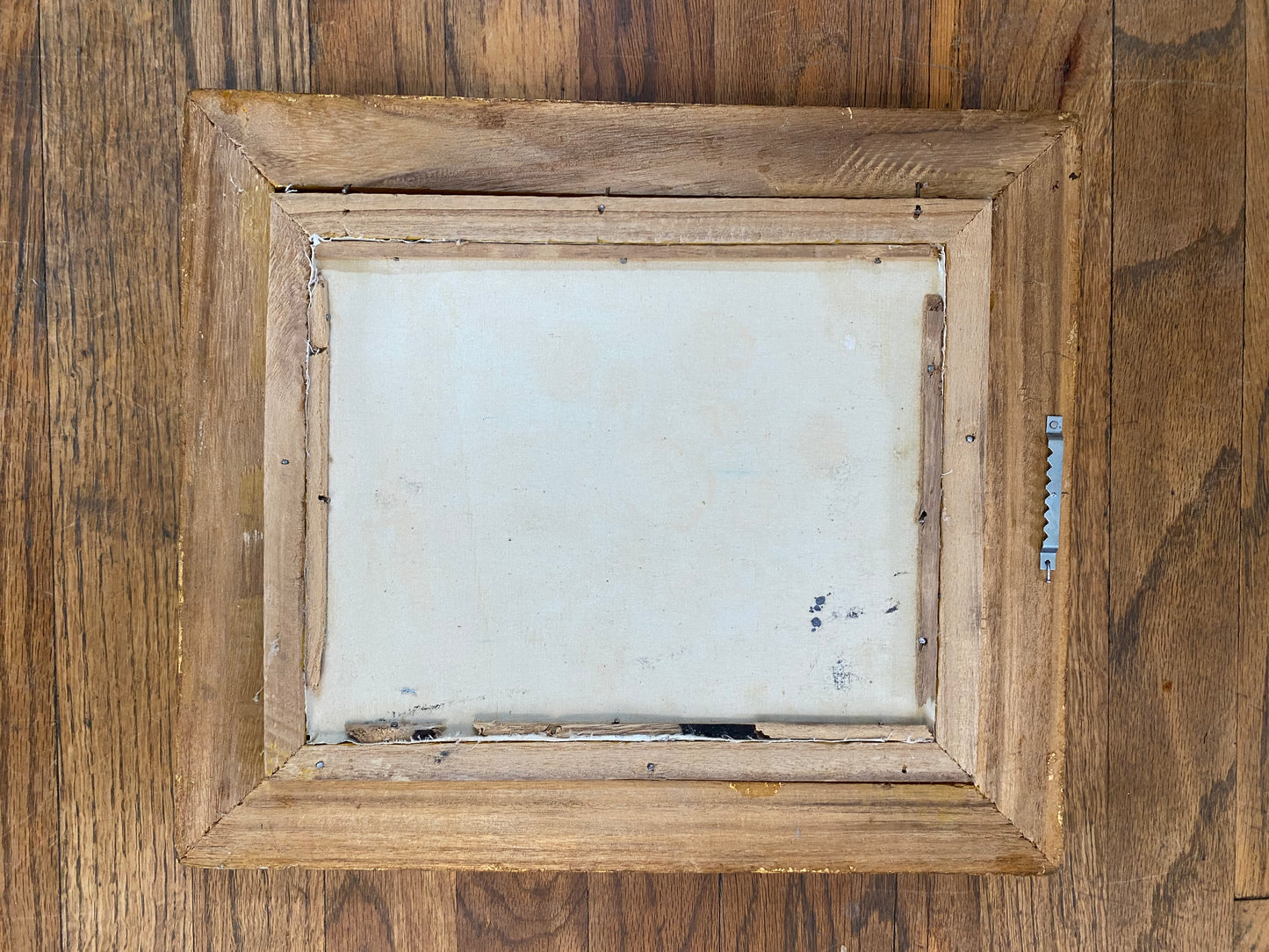 Original Abstract Expressionist Oil Painting in Ornate Vintage Gilded Frame