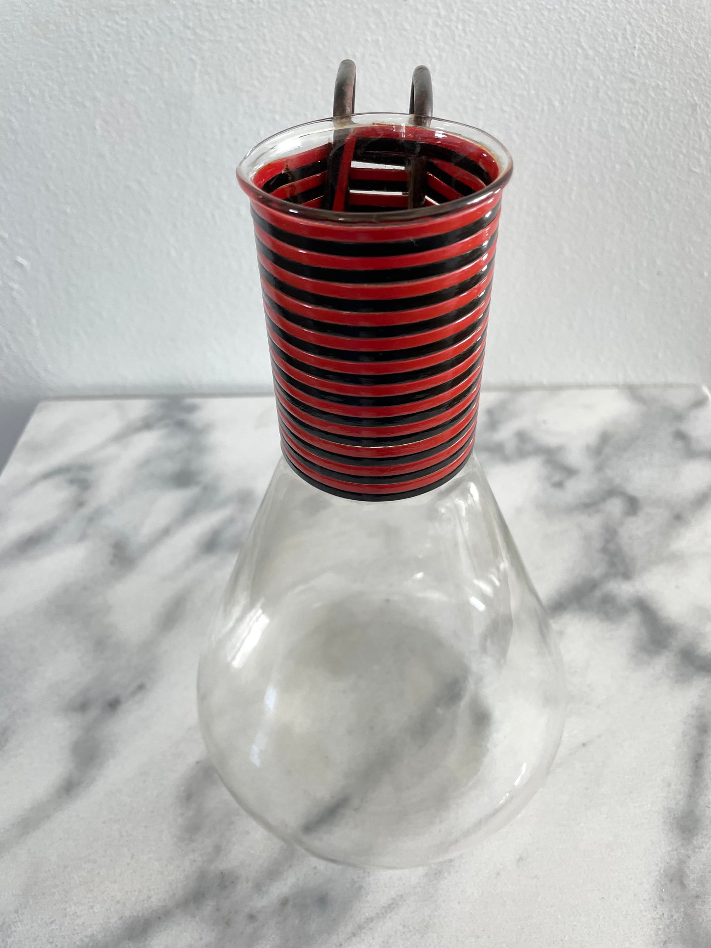Vintage Pyrex Pitcher With Metal Handle