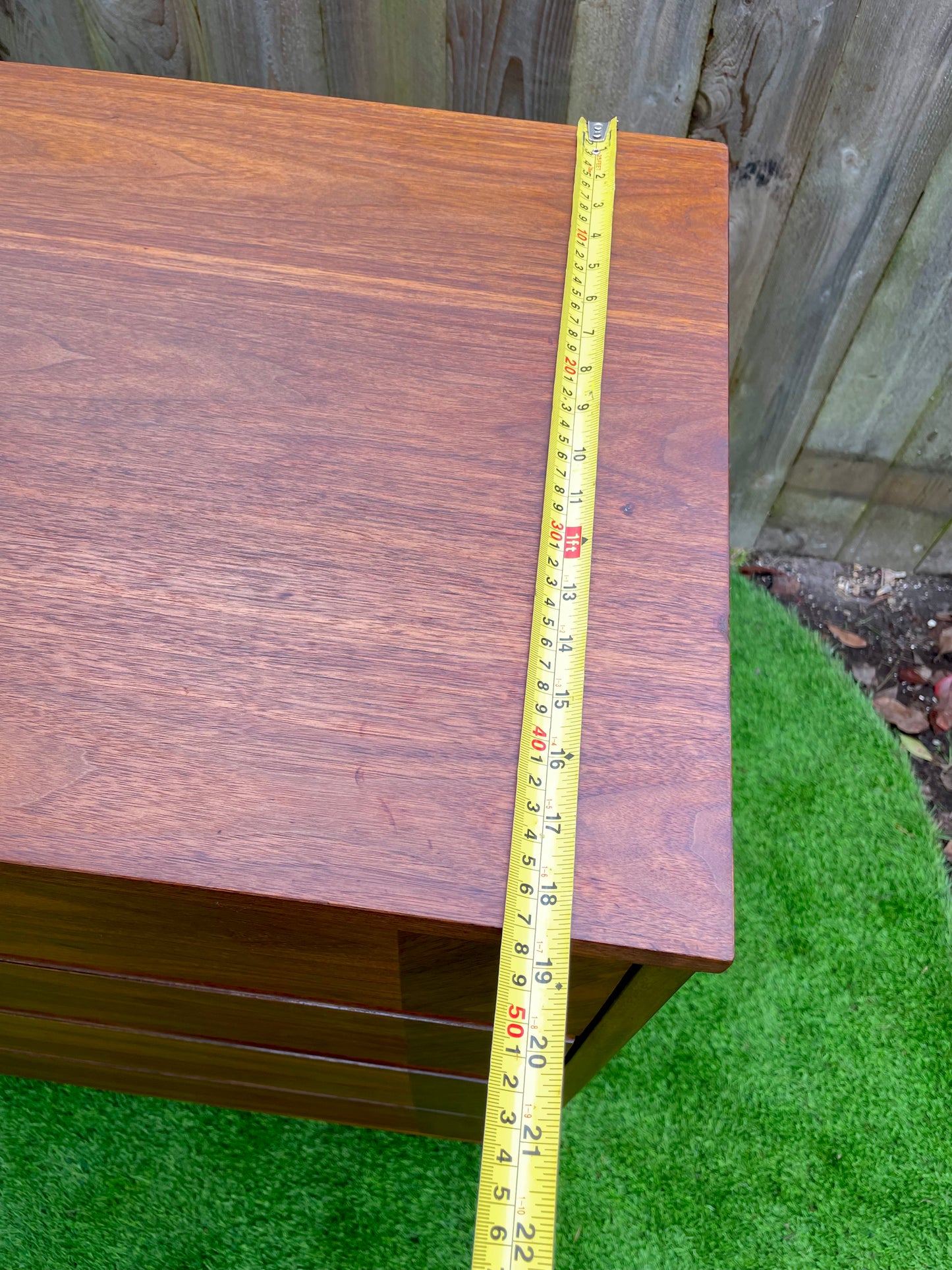 Mid 20th Century Mid-Century Modern Walnut Highboy 4-Drawer Dresser