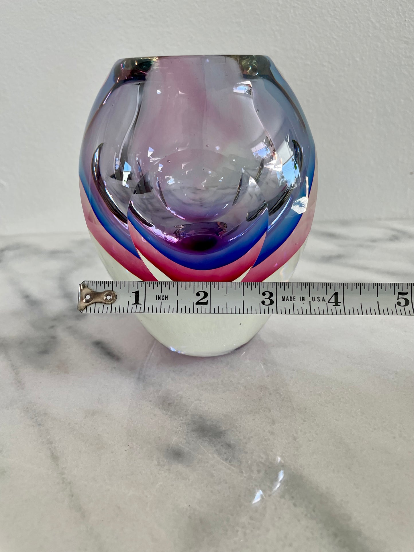Flavio Poli Seguso Sommerso Murano Vase