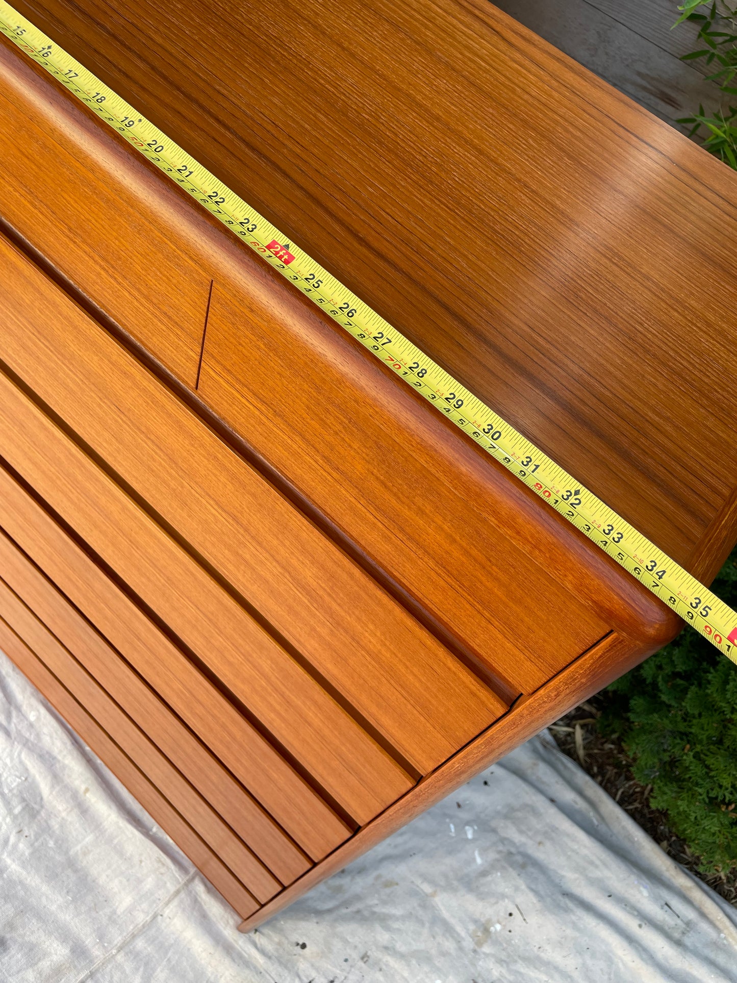 Mid 20th Century Mid-Century Danish Modern Tall 9-Drawer Teak Dresser