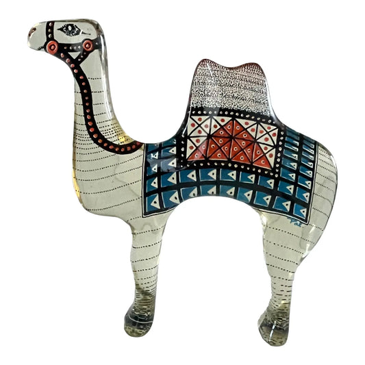 1970s Abraham Palatnik Lucite Camel Sculpture Figurine, Signed