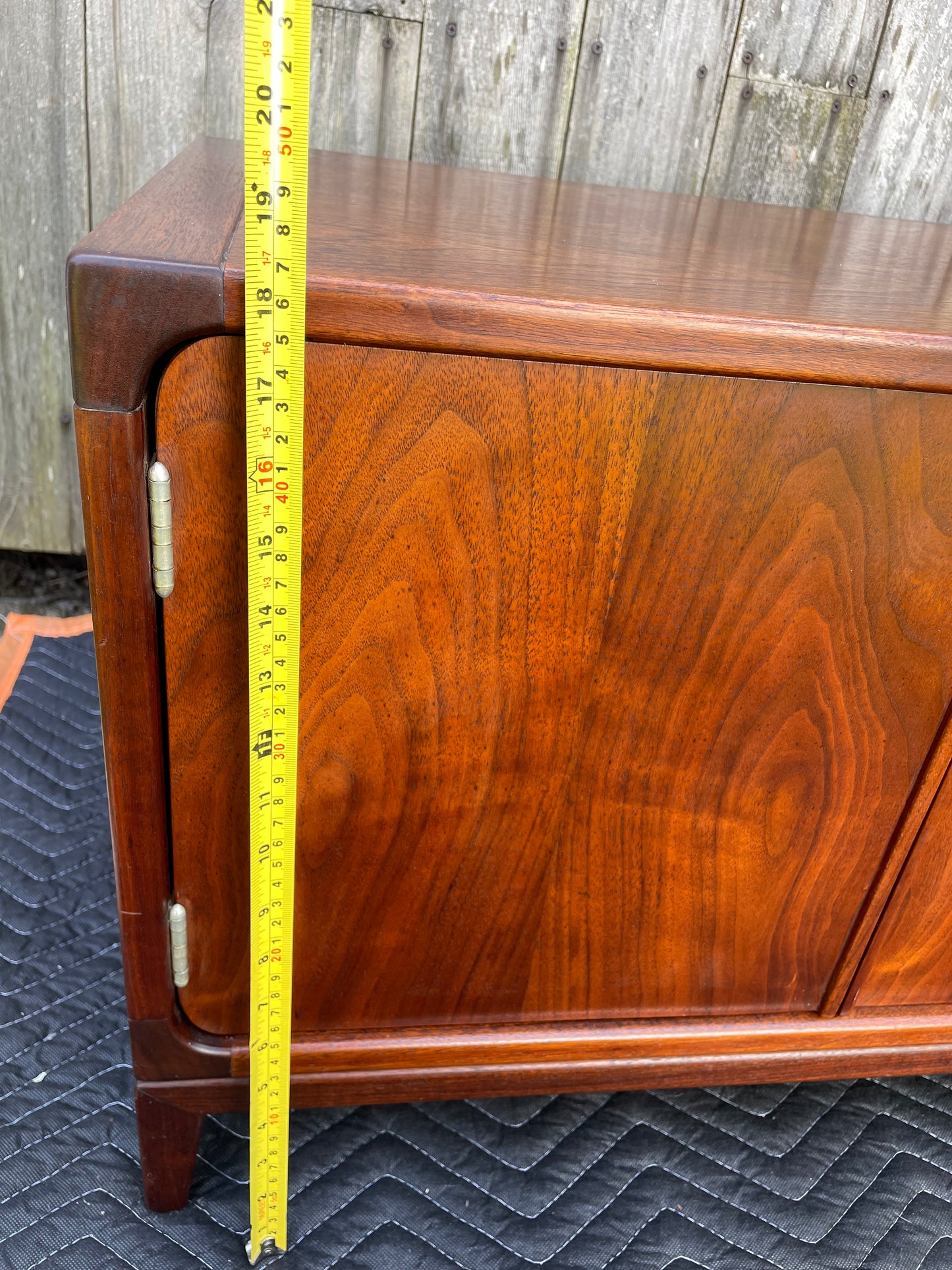 1970s Brown Saltman Mid-Century Modern Walnut Credenza