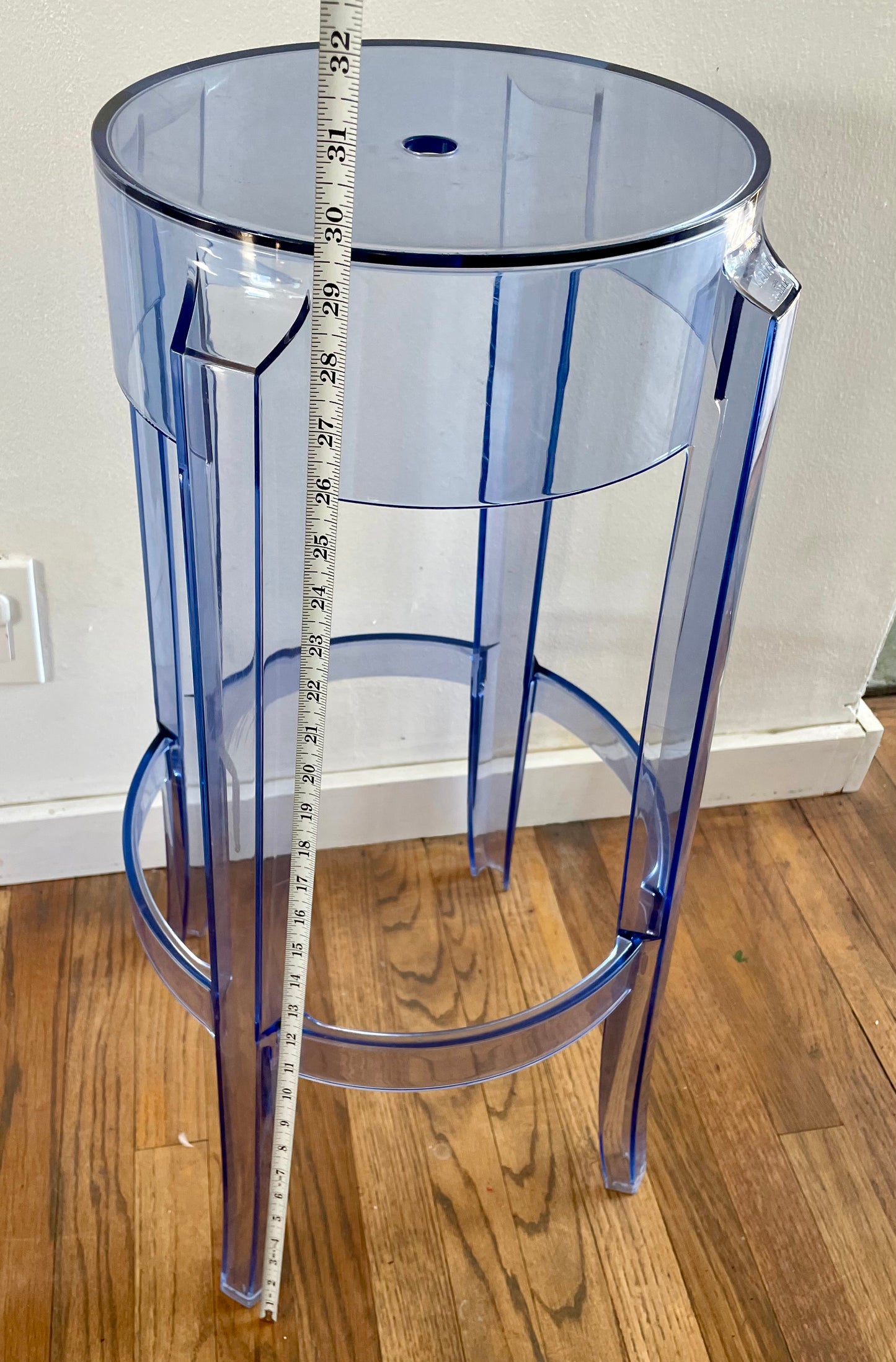 Late 20th Century Kartell Philippe Starck Charles Ghost Bar Stool