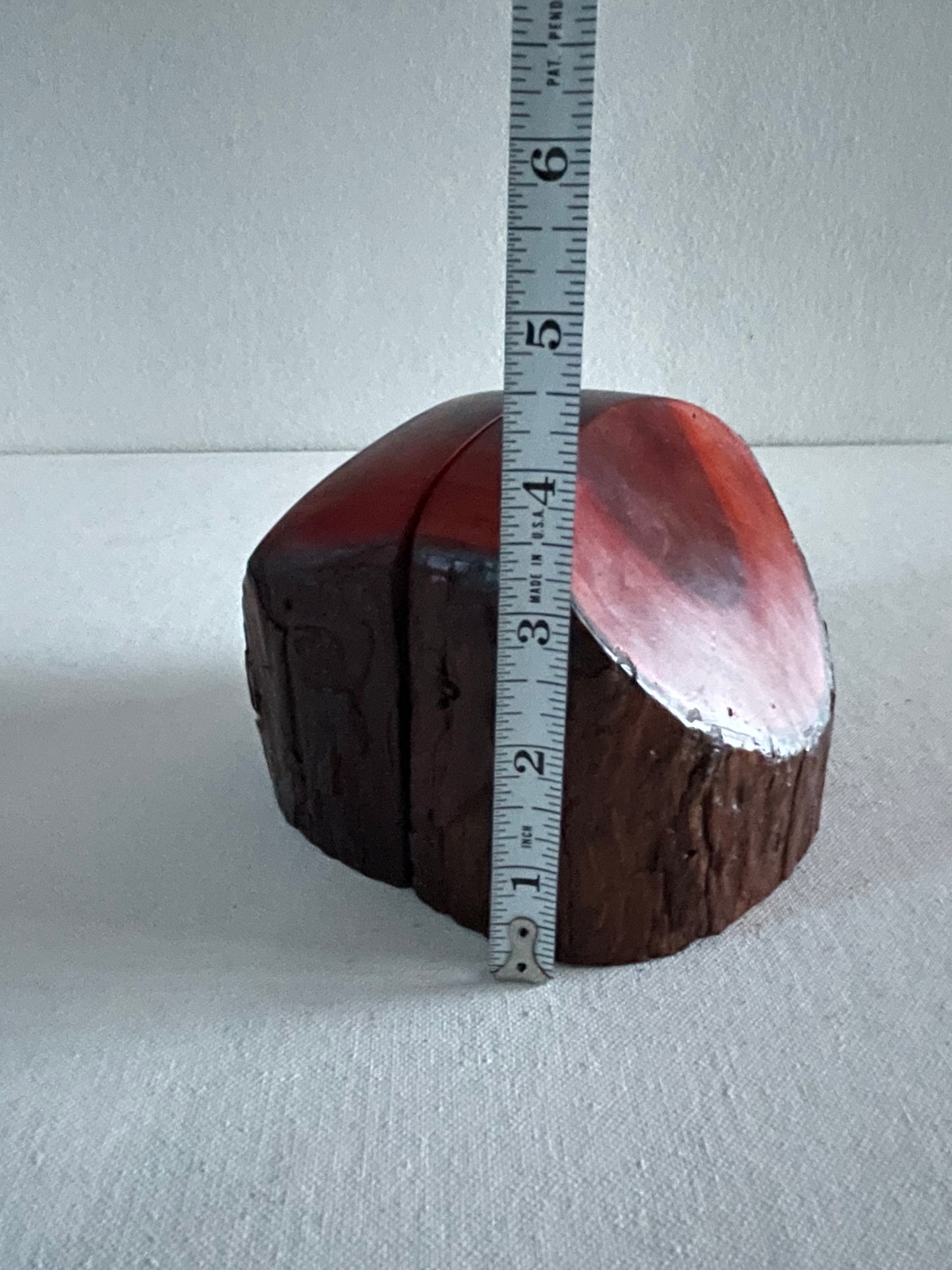 Mid-Century Modern California Sequoia Tree Bookends- Set of 2