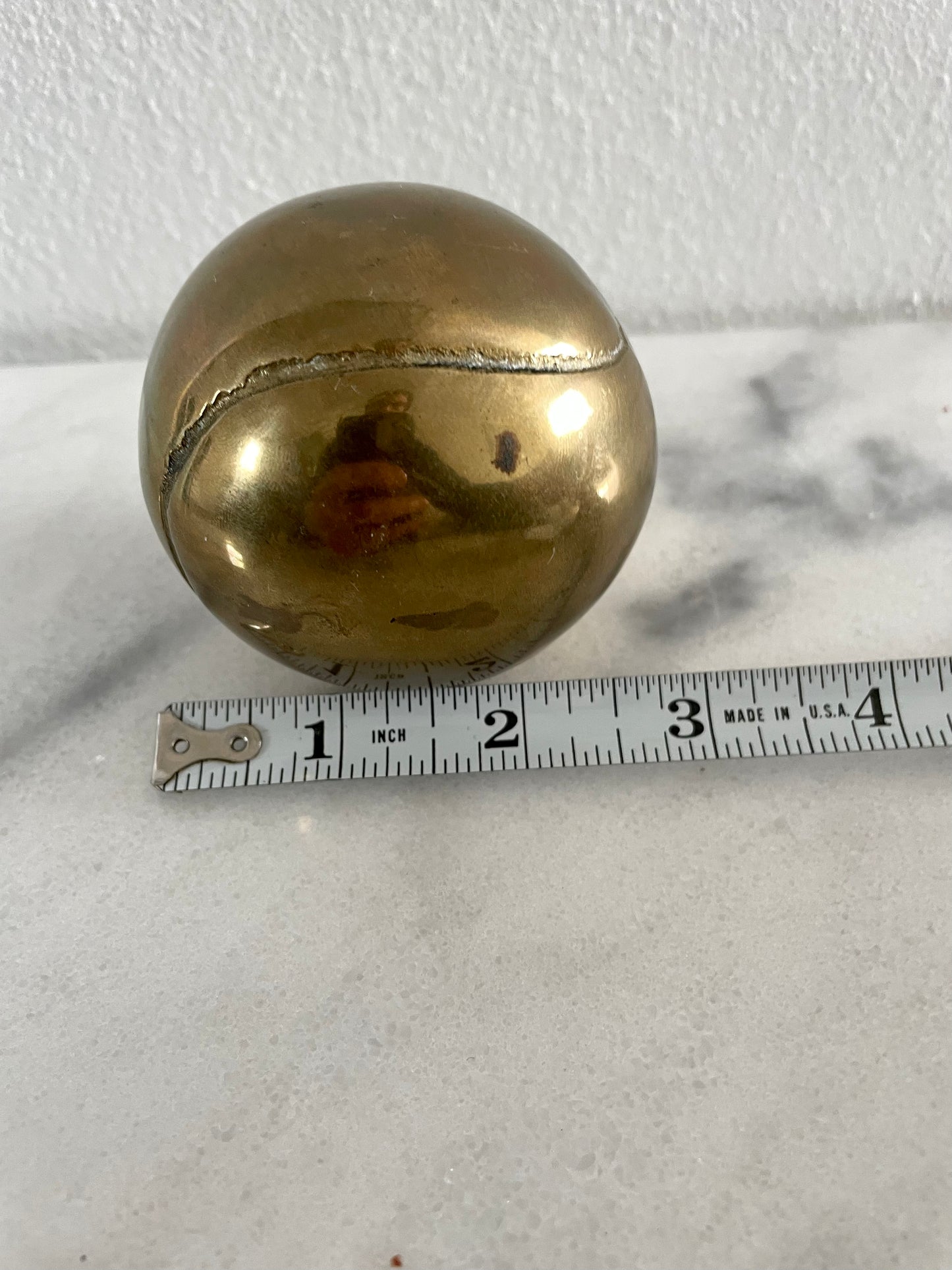 Brass Tennis Ball Decorative Object Paper Weight