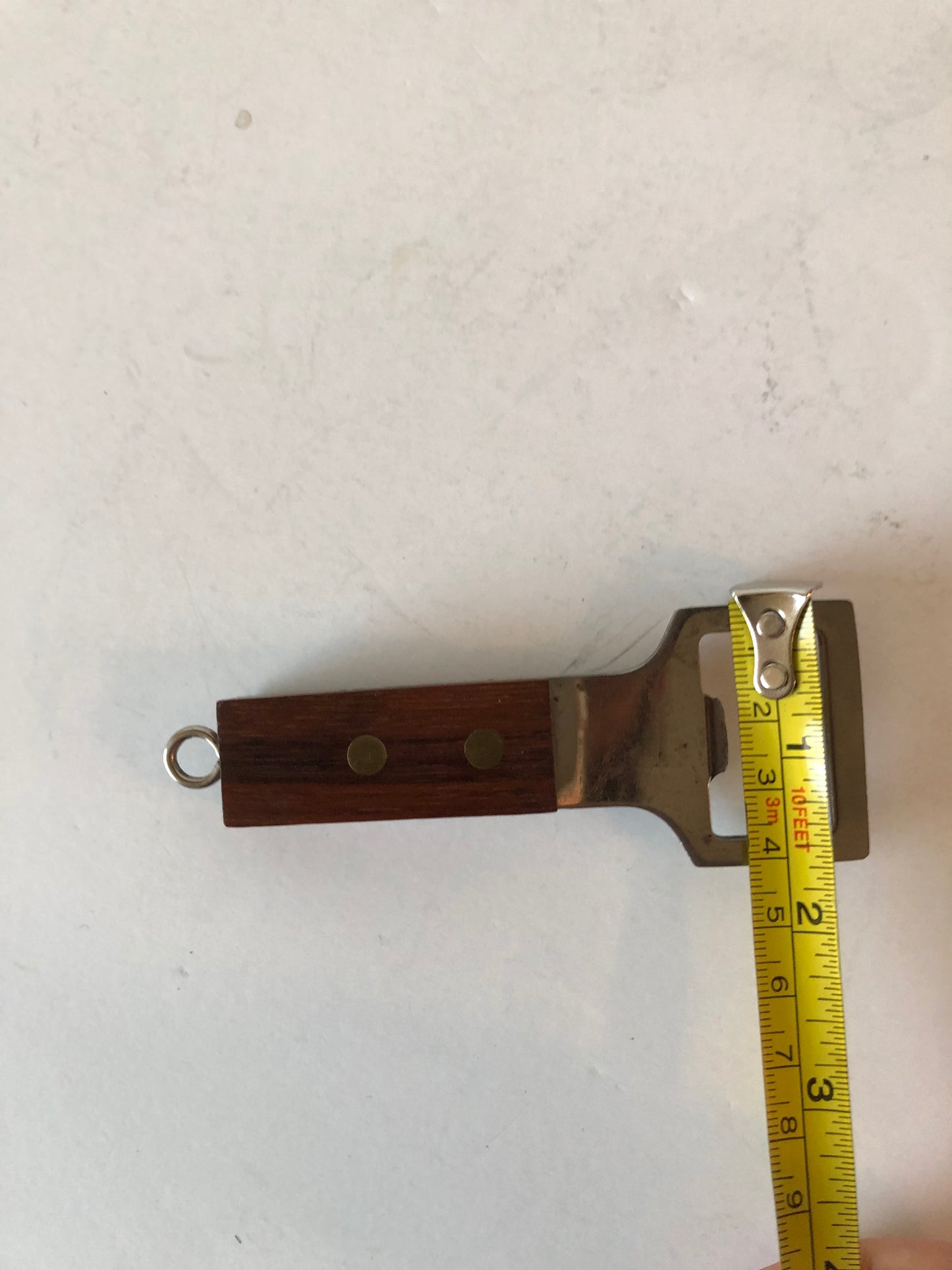 Vintage Japan Walnut & Stainless Steel Bottle Opener