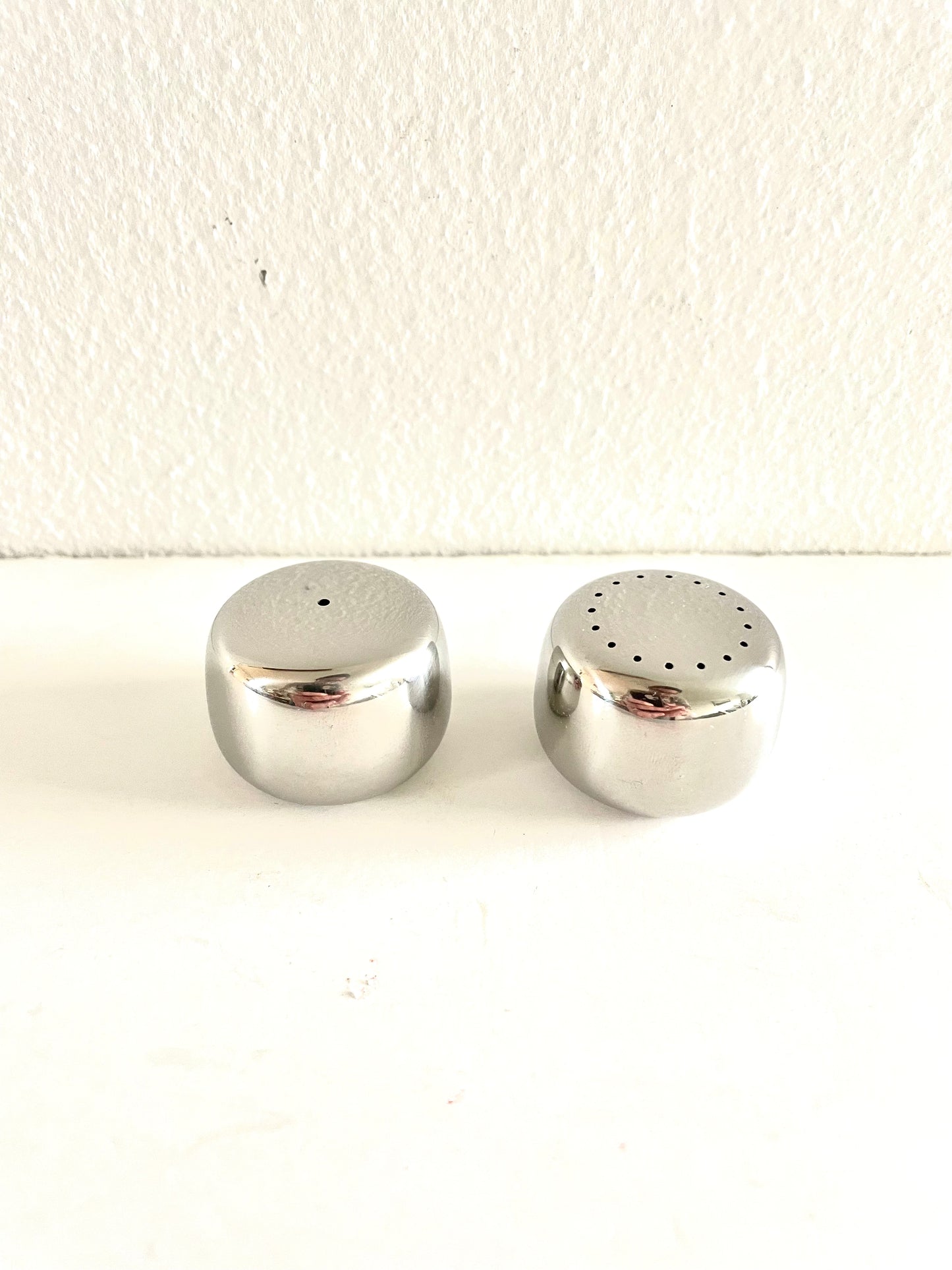 Mid 20th Century Mid-Century Modern Georg Jensen Henning Koppel Pebble Salt Pepper Shakers - a Pair