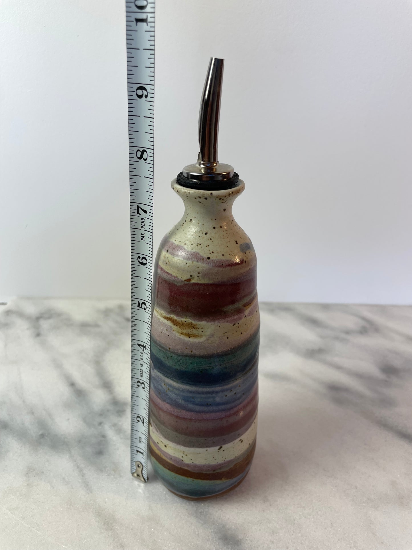 Vintage Studio Ceramic Bottle Form Olive Oil Cruet