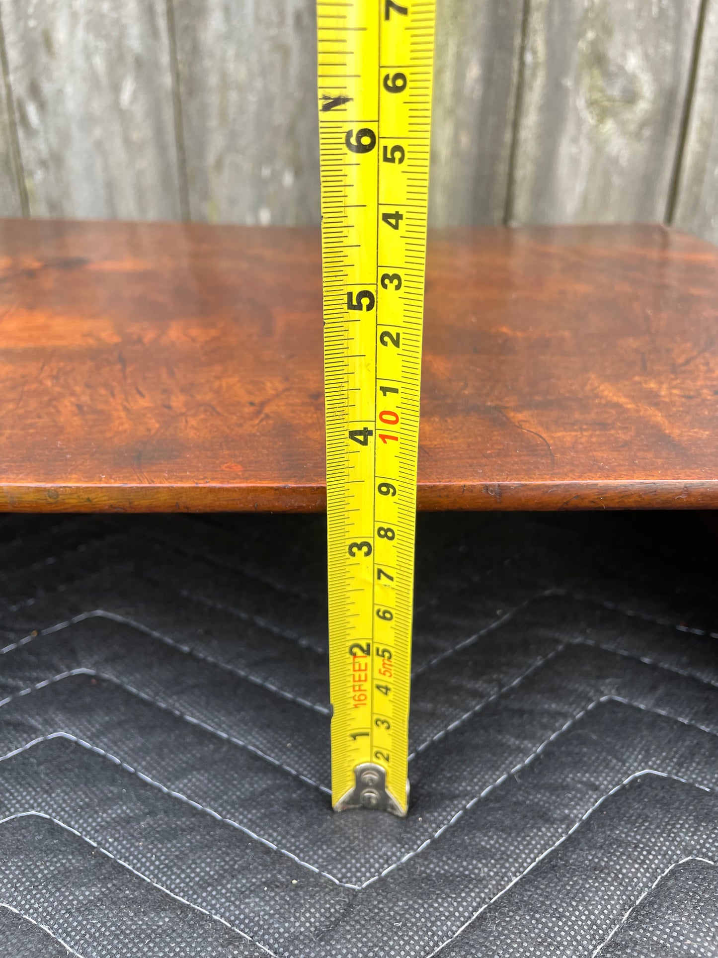 Early 20th Century Chinese Elm Wood Low Scroll Tray