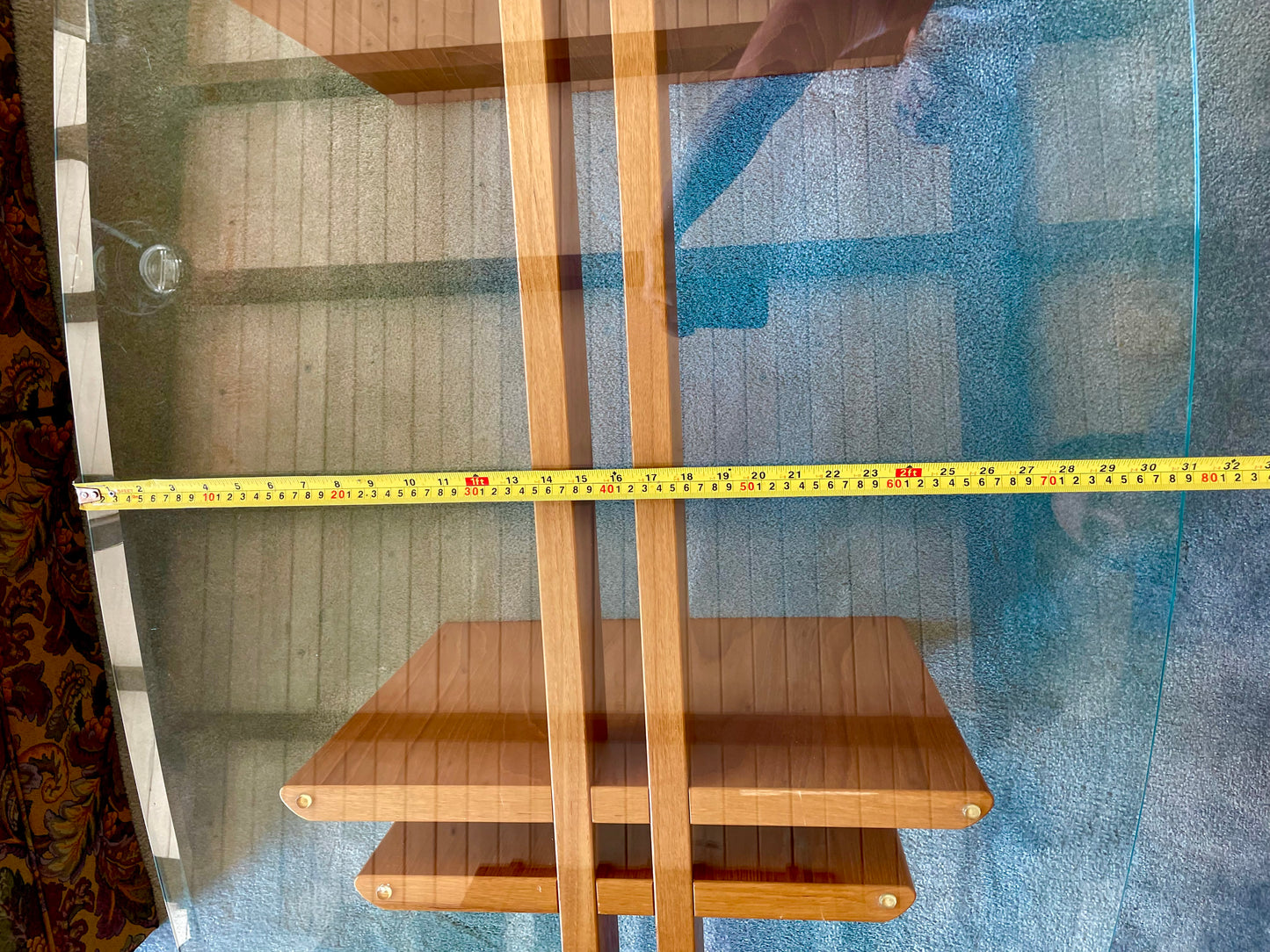 1960s Gustav Gaade Trekanten Danish Teak & Glass Coffee Table