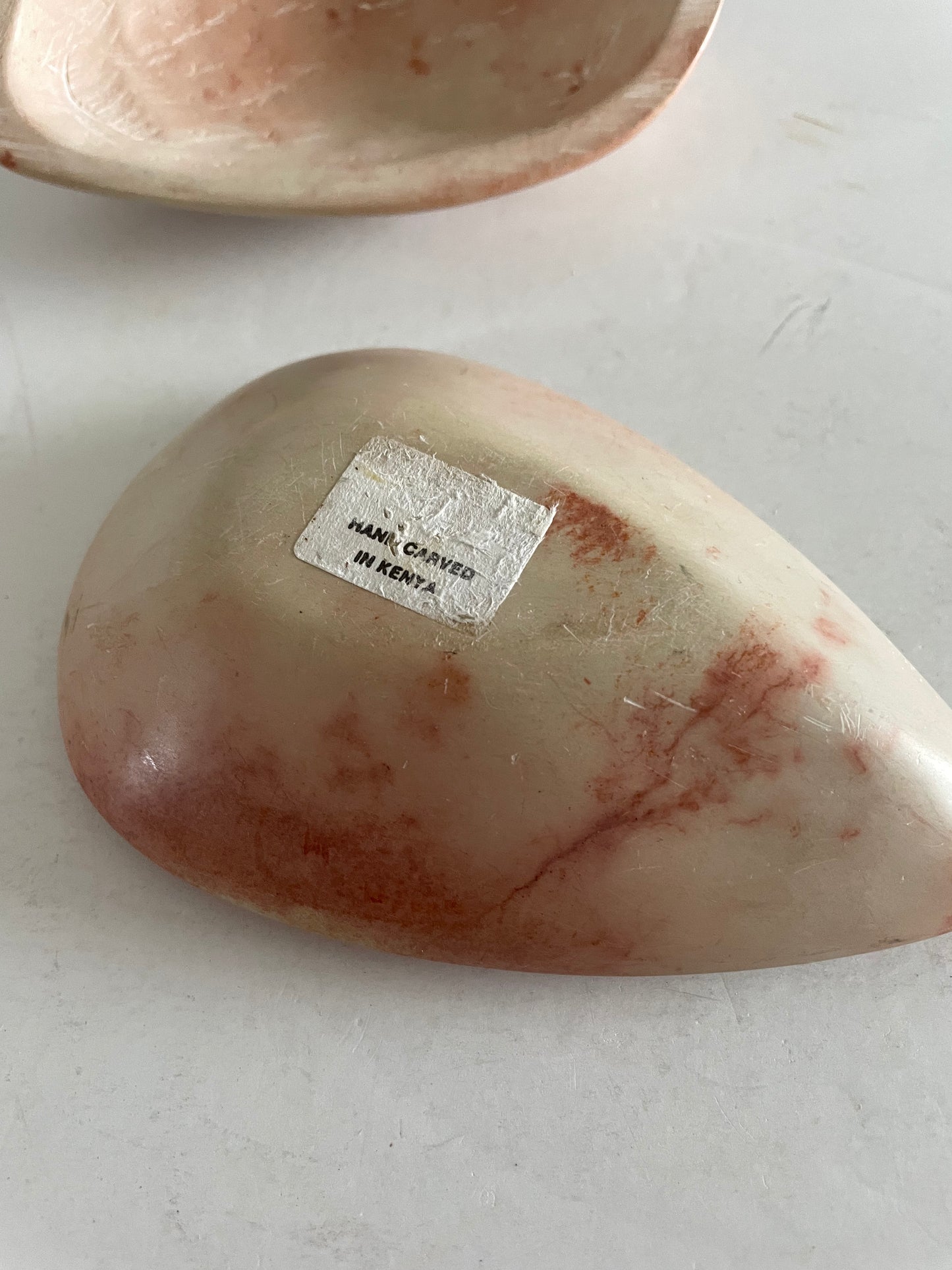 Late 20th Century Hand Carved Soapstone Face Box From Kenya