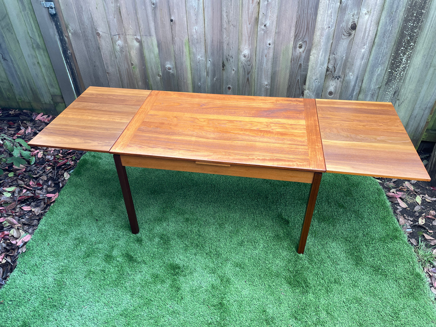 Mid 20th Century Mid-Century Danish Modern Teak Extendable Dining Table