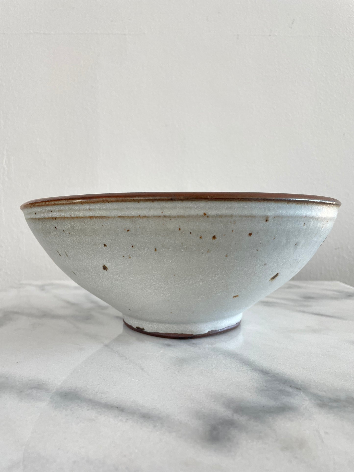Signed Mid 20th Century Studio Ceramic Organic Modern Bowl