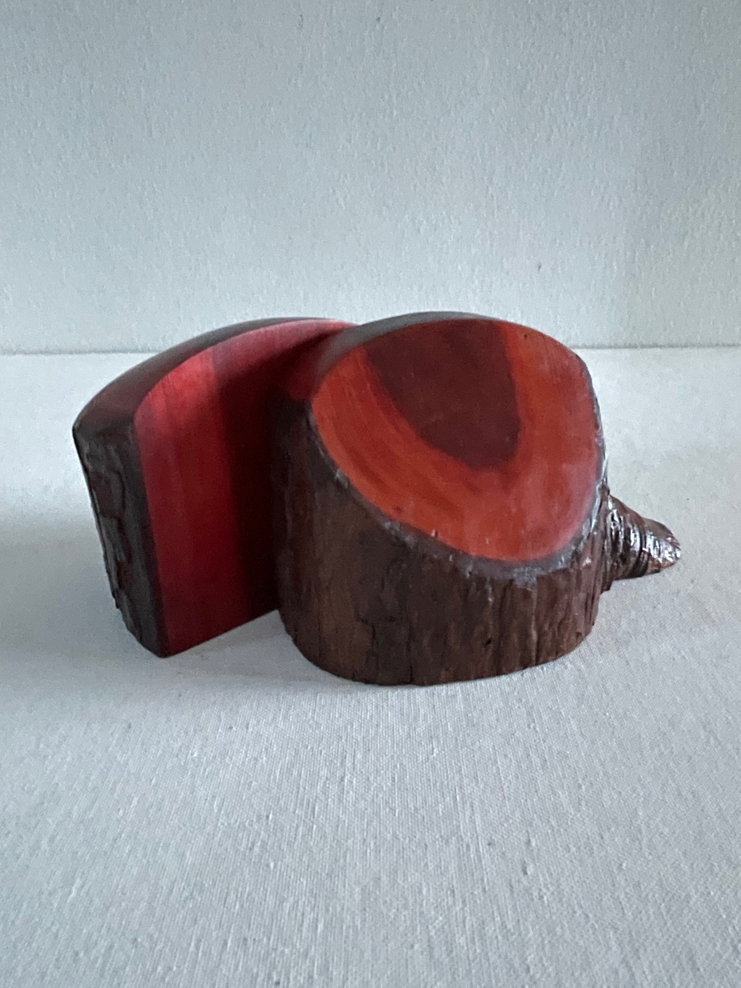 Mid-Century Modern California Sequoia Tree Bookends- Set of 2