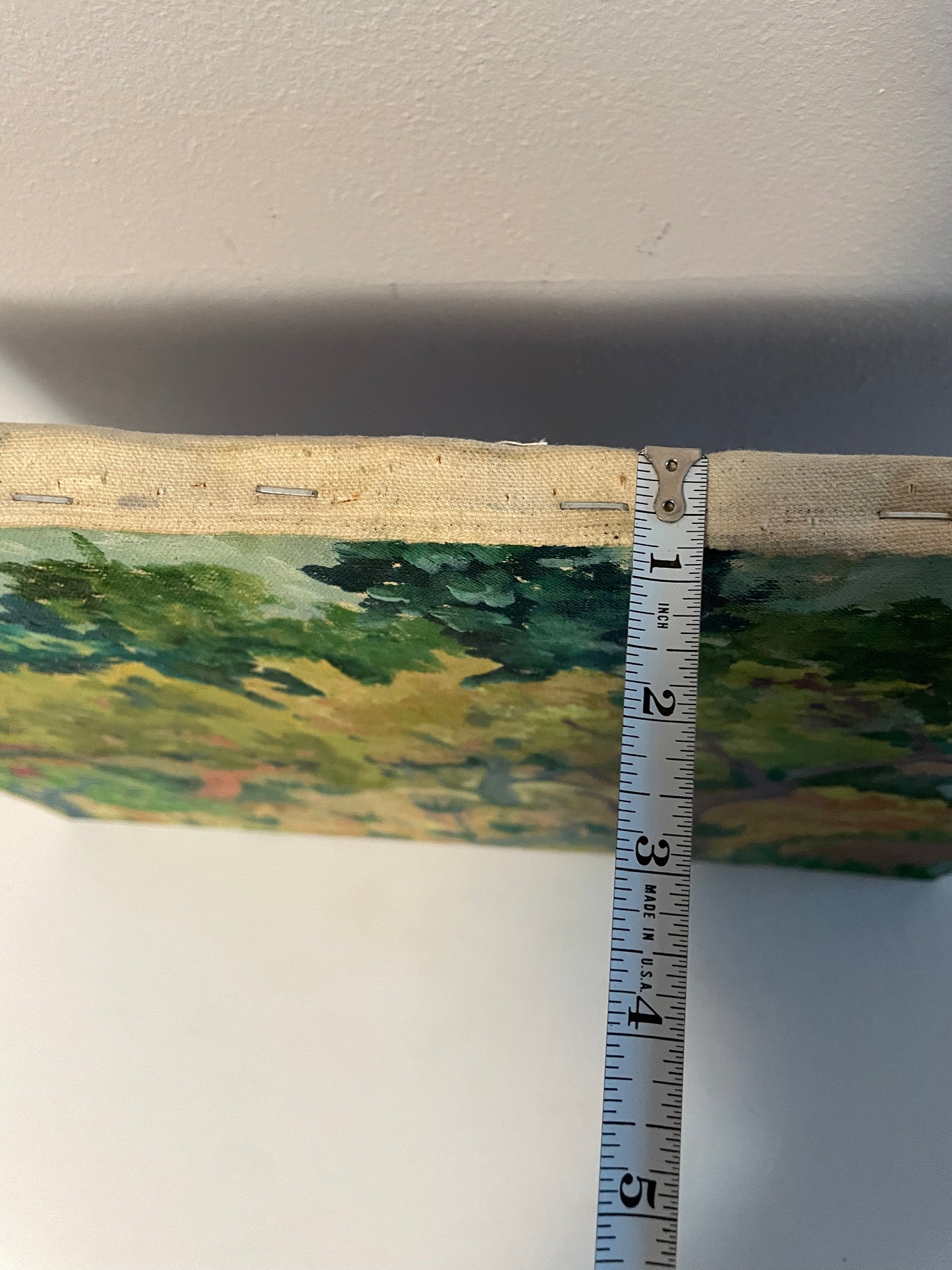 Vintage Impressionist Landscape Painting on Canvas