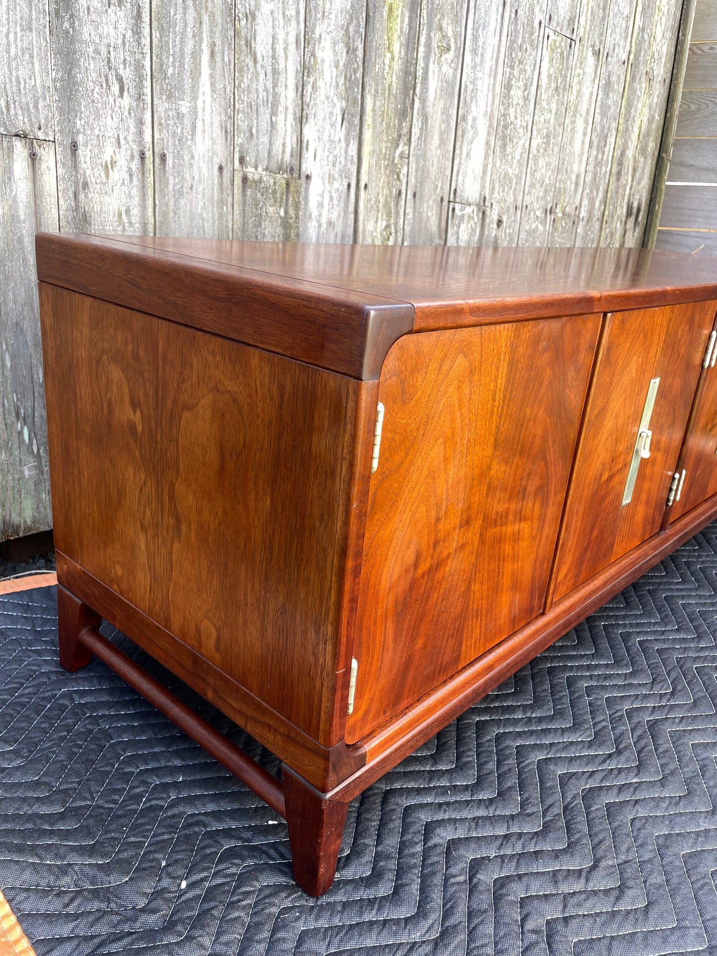 1970s Brown Saltman Mid-Century Modern Walnut Credenza