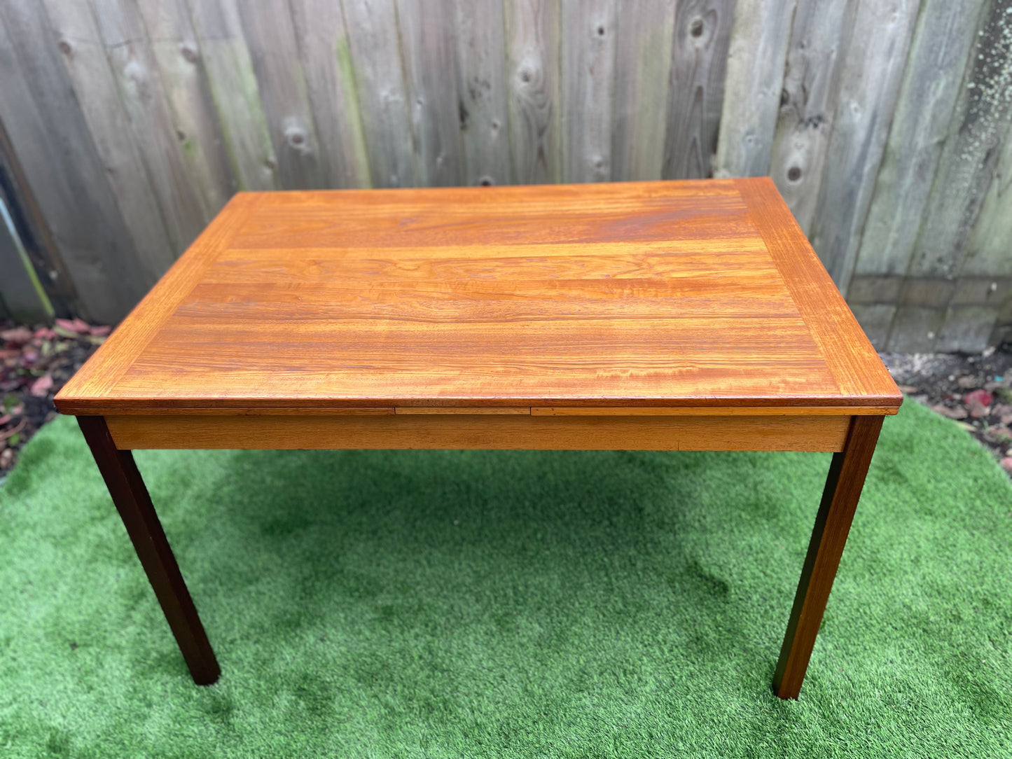 Mid 20th Century Mid-Century Danish Modern Teak Extendable Dining Table