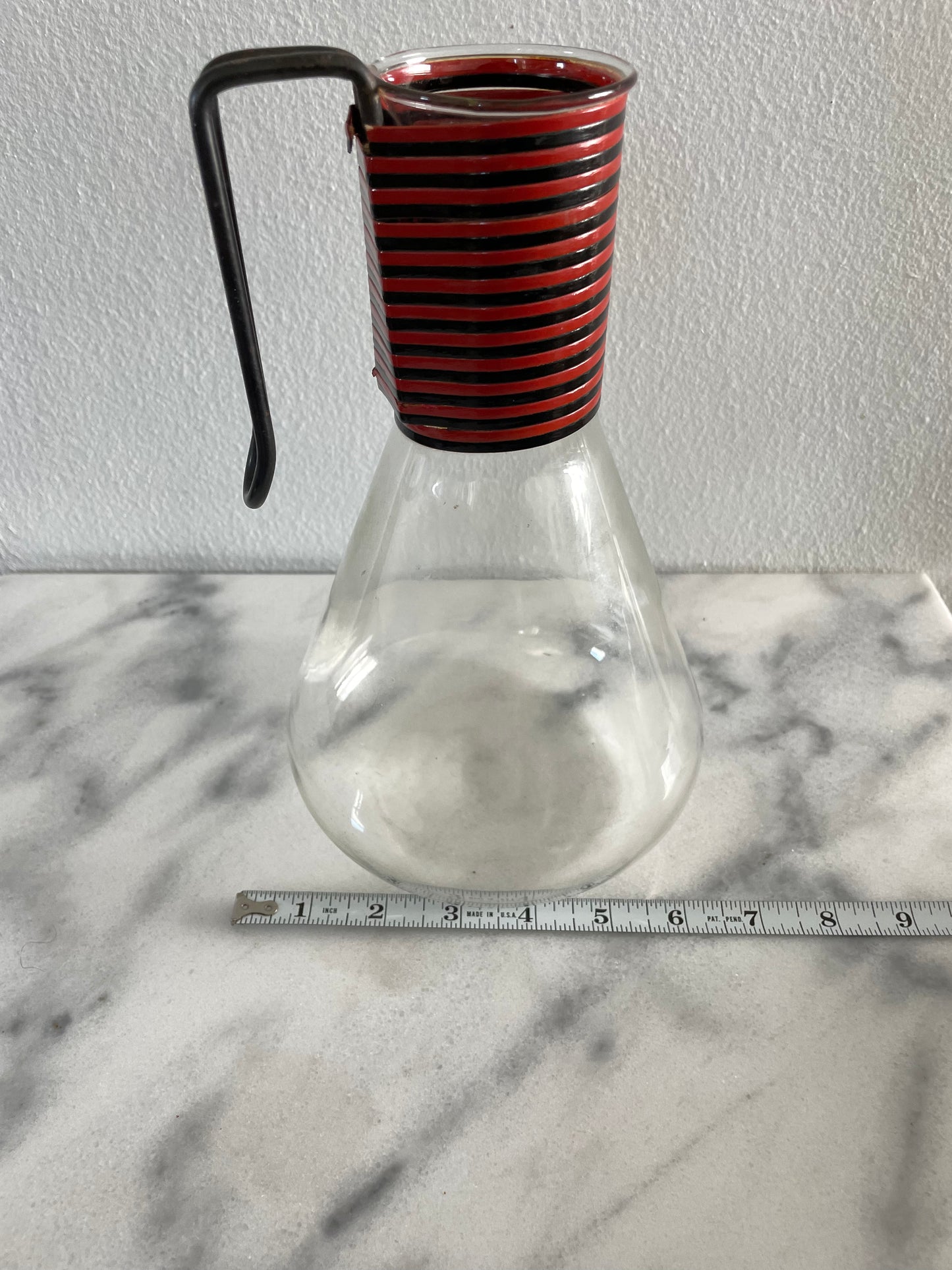 Vintage Pyrex Pitcher With Metal Handle