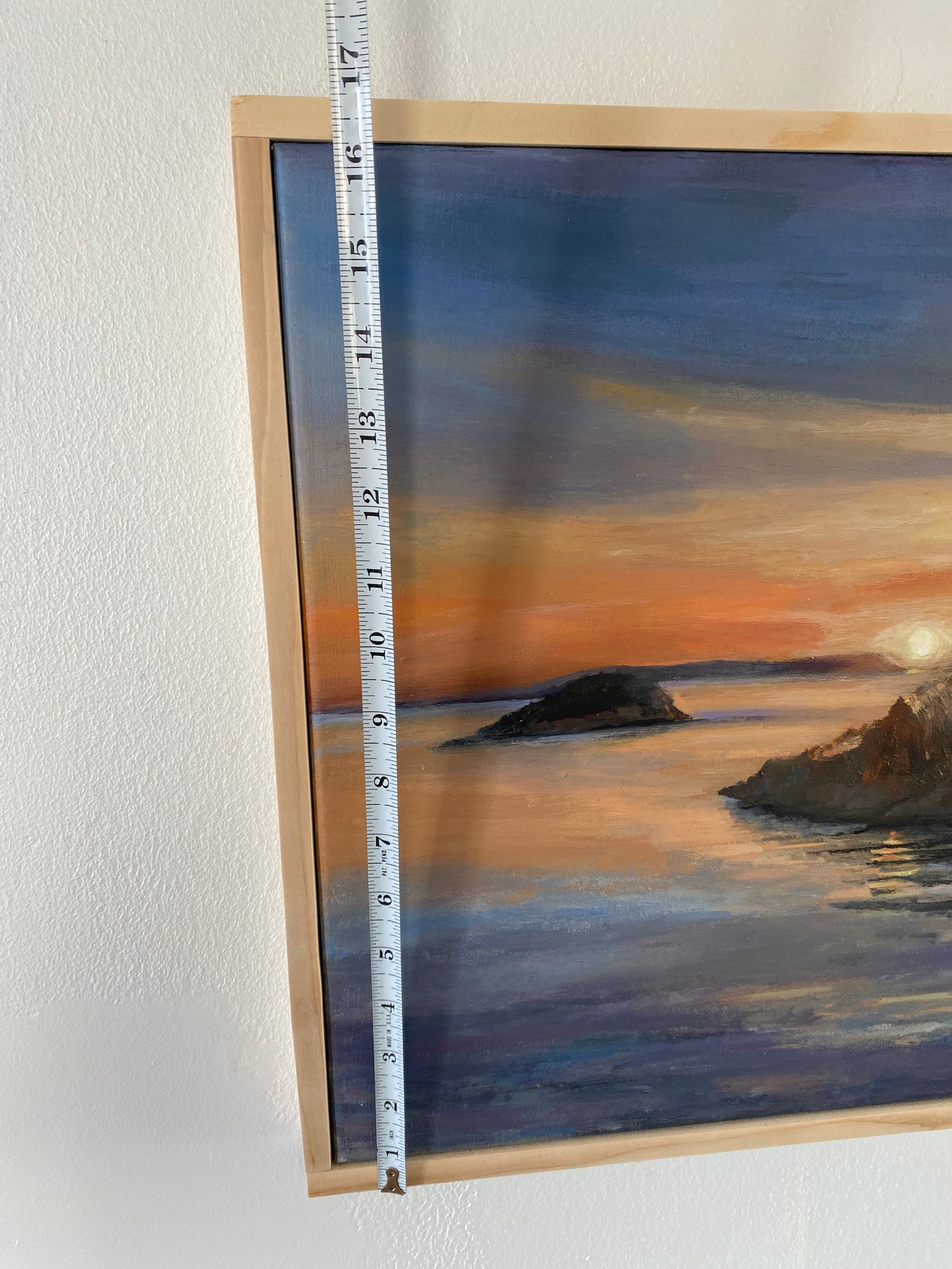 Original Pacific Northwest Landscape Painting – Deception Pass by Francisco Peña – Framed 17” X 21”