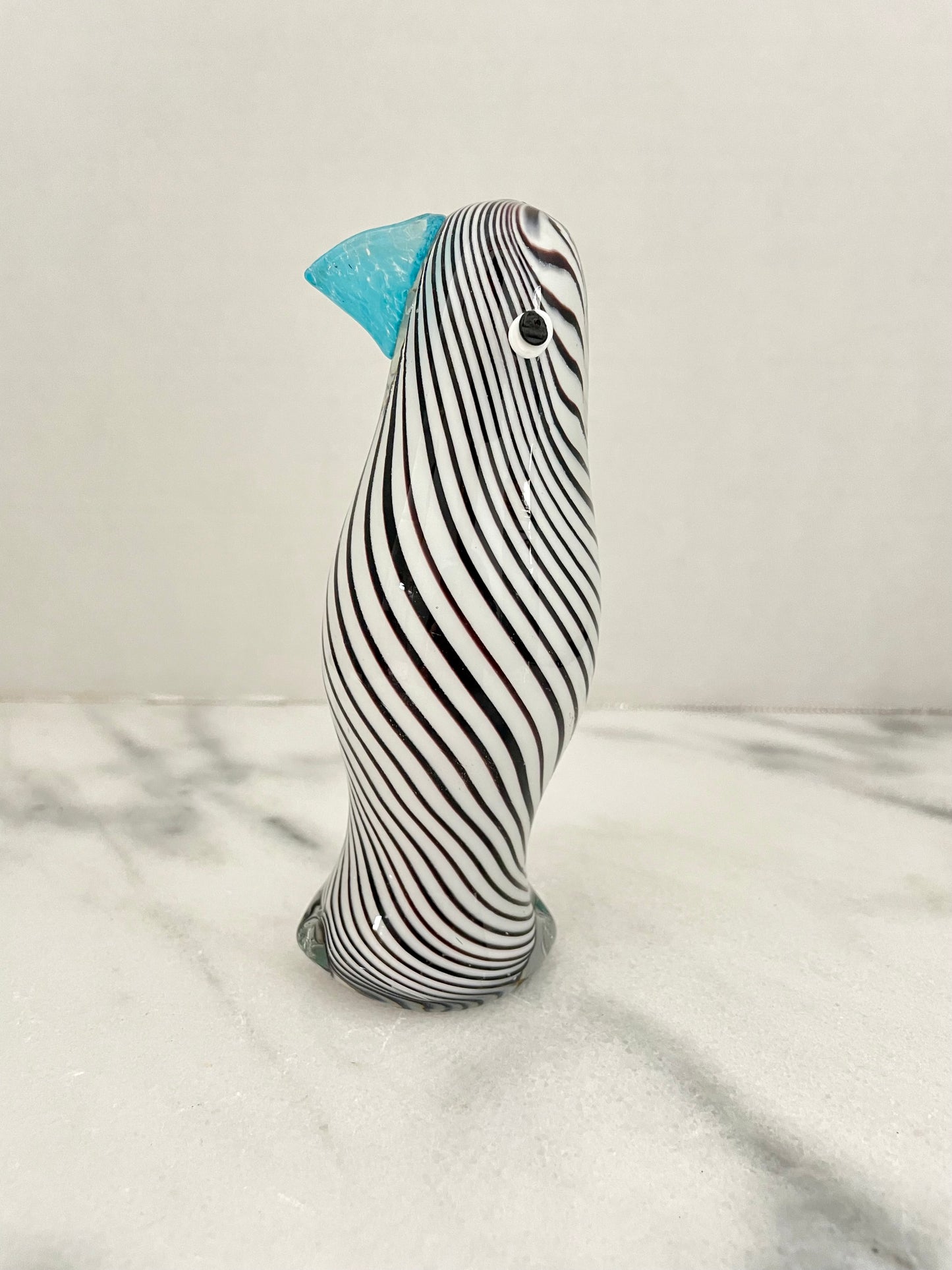 Vintage Murano Style Mouth Blown Glass Bird
