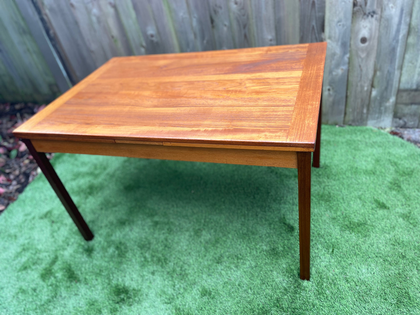 Mid 20th Century Mid-Century Danish Modern Teak Extendable Dining Table