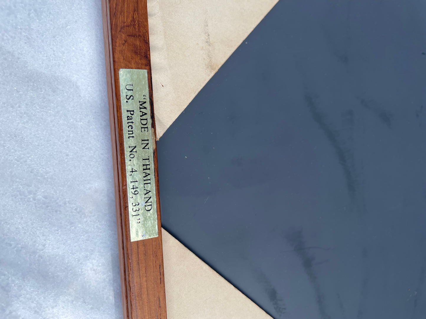 Mid-Century Solid Teak Joinery Framed Mirror