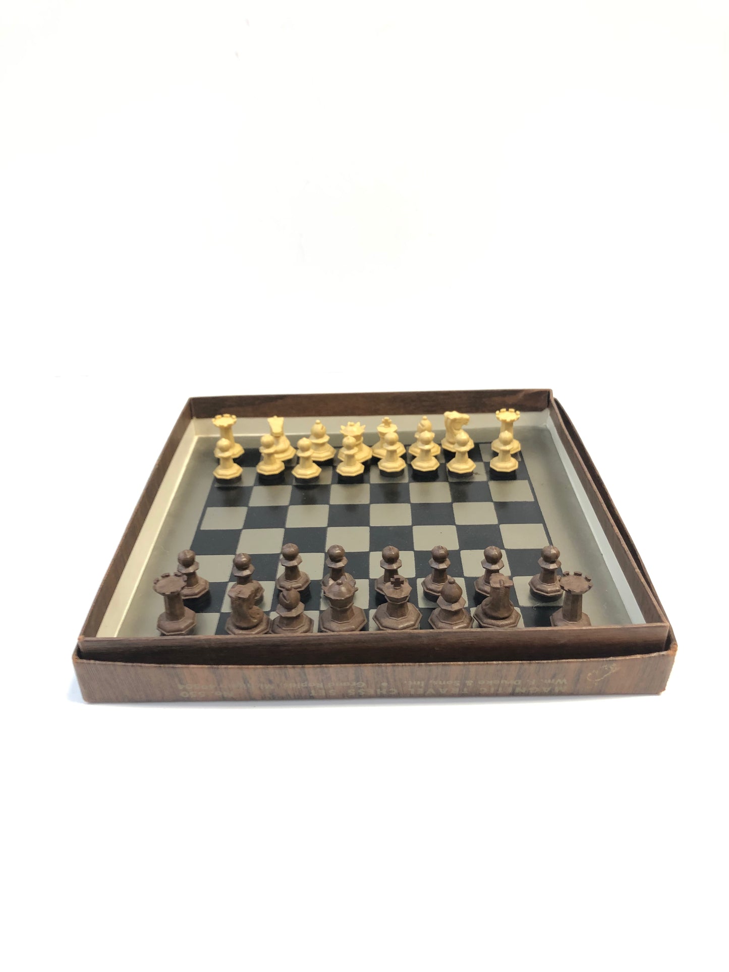 Vintage Drueke Magnetic Travel Chess Set