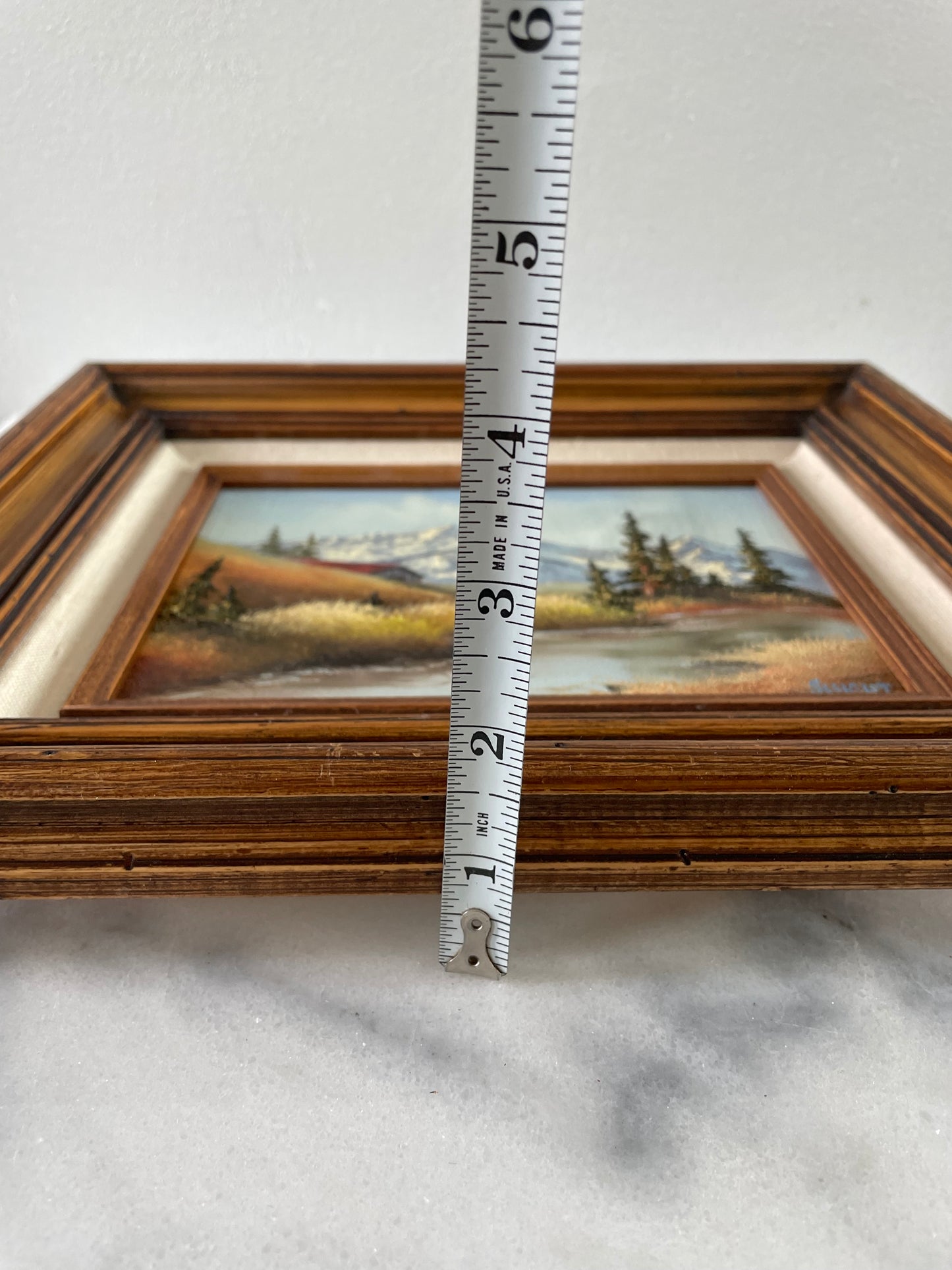 Late 20th Century Judy Sleight Signed Framed Oil on Canvas PNW Landscape