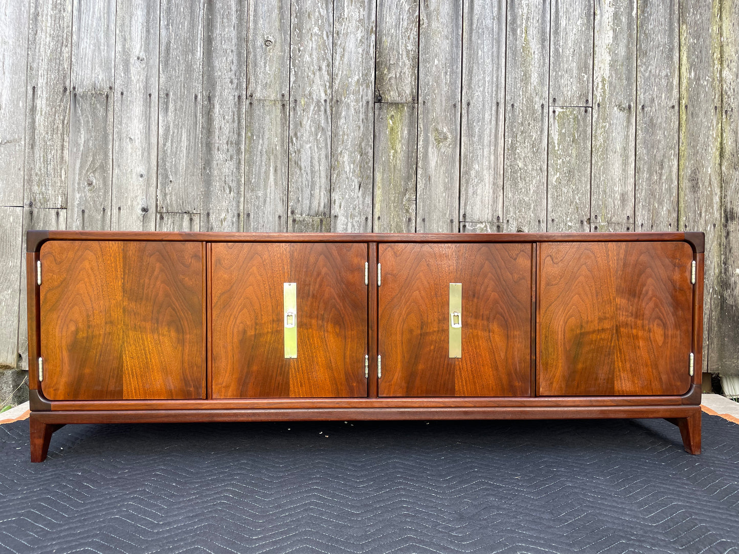 1970s Brown Saltman Mid-Century Modern Walnut Credenza