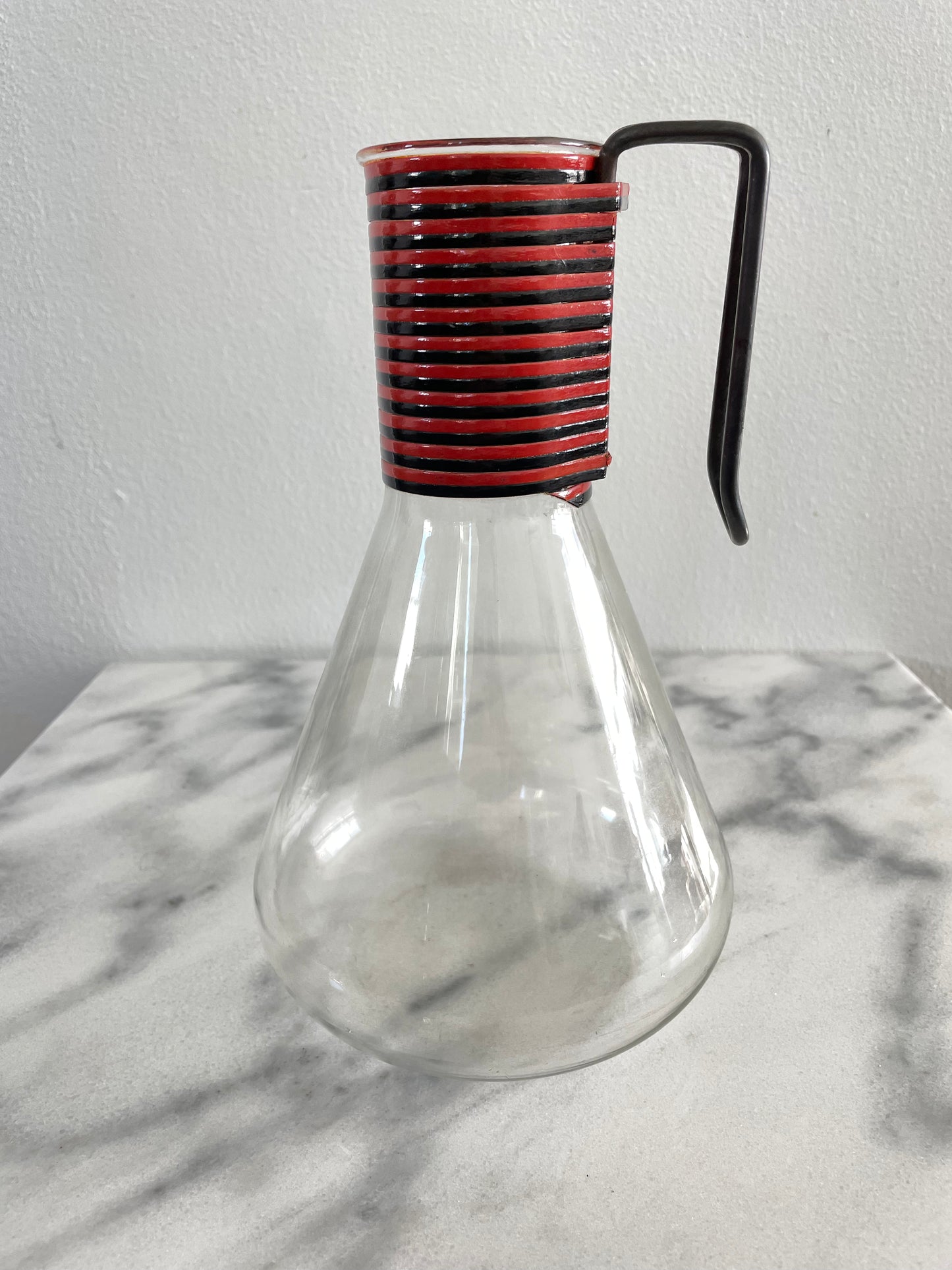 Vintage Pyrex Pitcher With Metal Handle