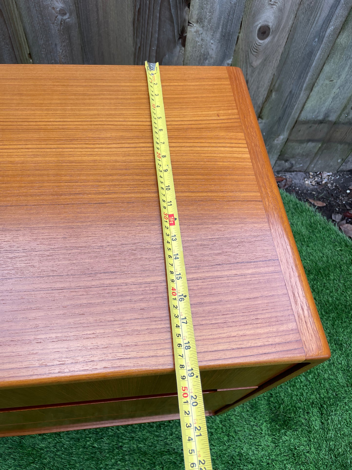 Mid 20th Century Danish Modern Teak Six-Drawer Lowboy Dresser