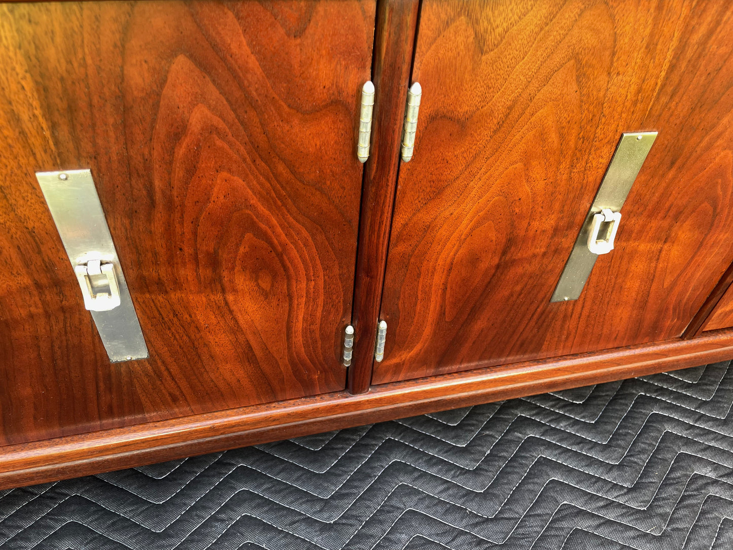 1970s Brown Saltman Mid-Century Modern Walnut Credenza