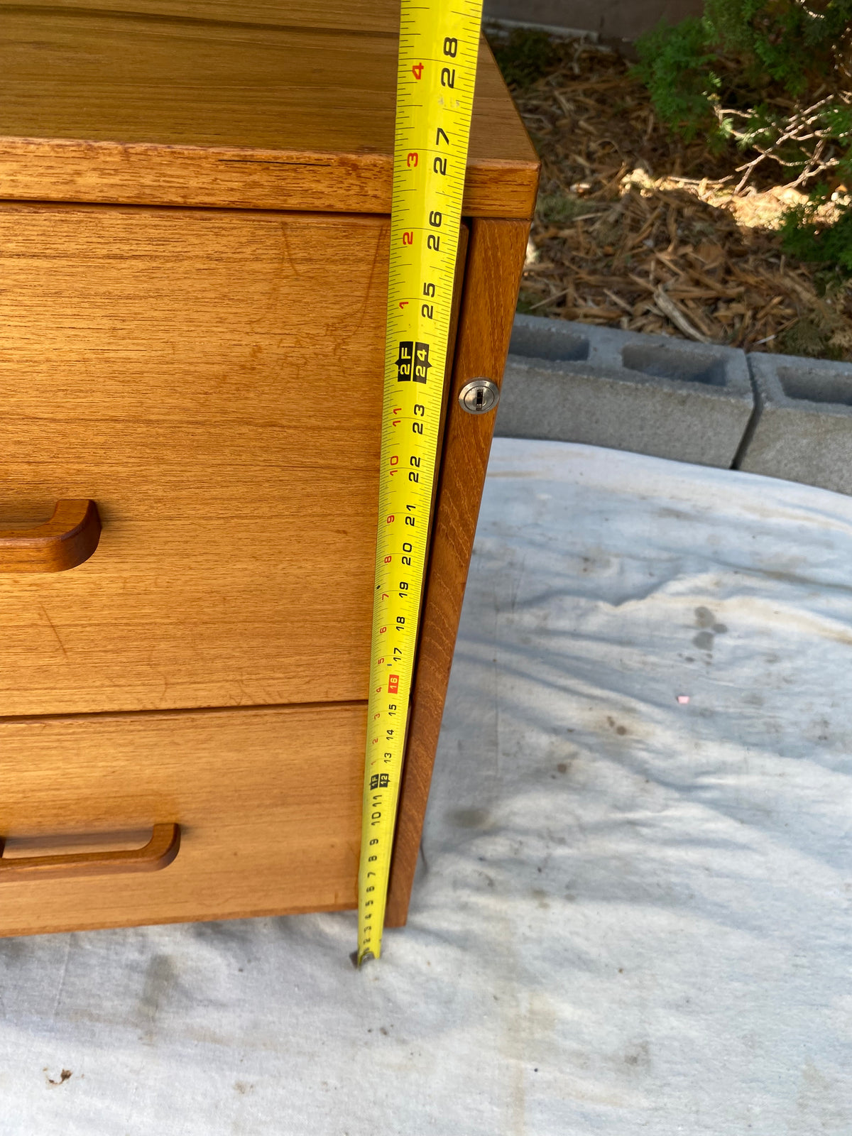 Mid-Century Danish Teak 2-Drawer Mobile File Cabinet by Jesper Furniture