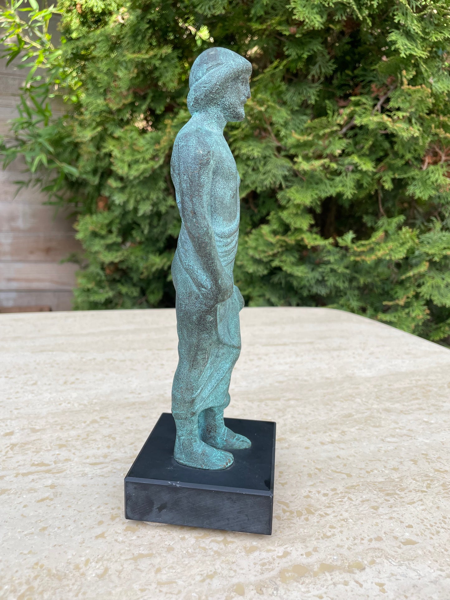 Late 20th Century Asclepius Ancient Greek God of Medicine Healing Statue