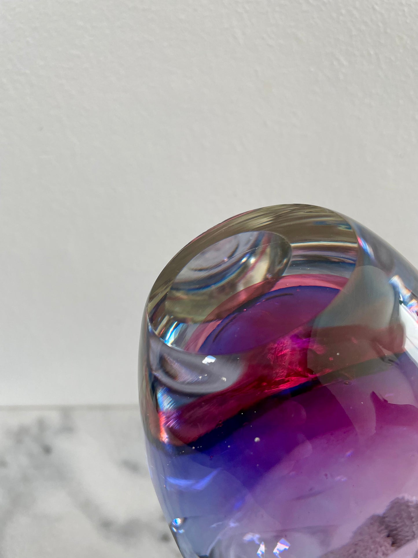 Flavio Poli Seguso Sommerso Murano Vase