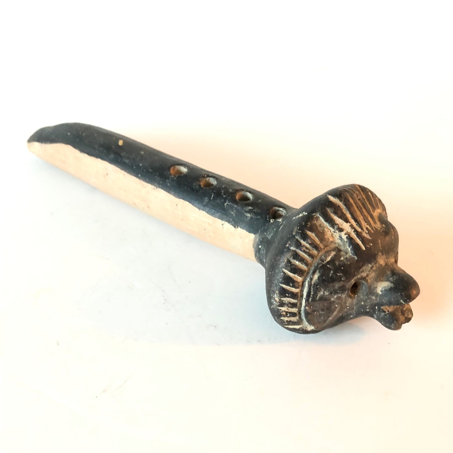 Vintage Ceramic Mexican Clay Flute