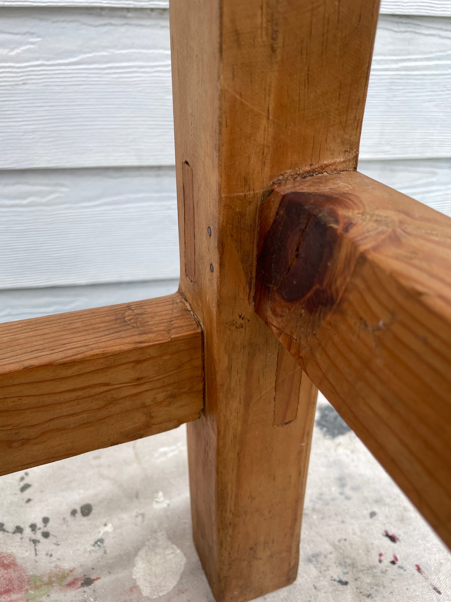 Late 20th Century Vintage Rustic Mexican Pine Bar Stools - a Pair