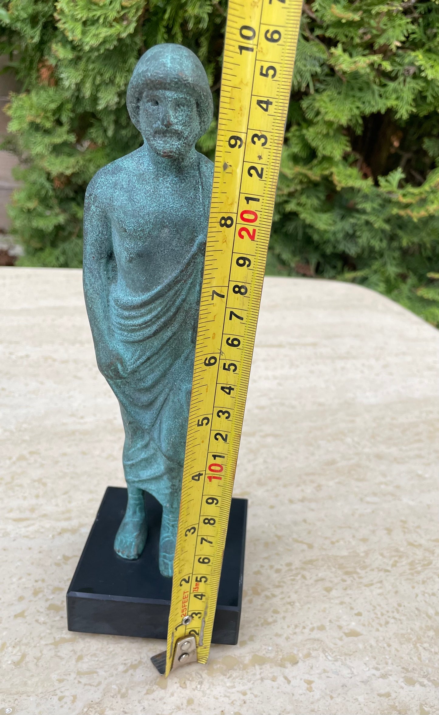 Late 20th Century Asclepius Ancient Greek God of Medicine Healing Statue