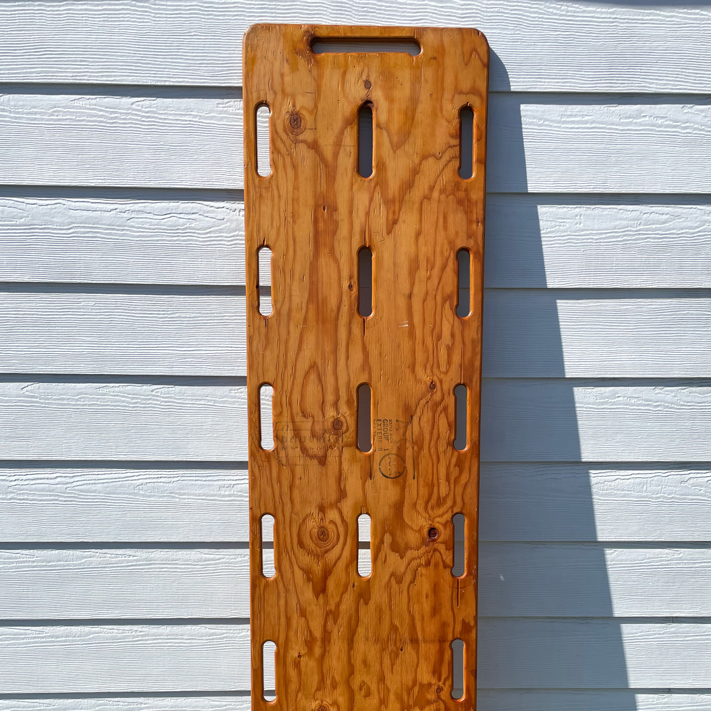 Vintage Industrial Plywood Stretcher Panel