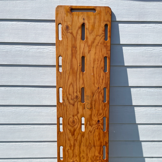 Vintage Industrial Plywood Stretcher Panel