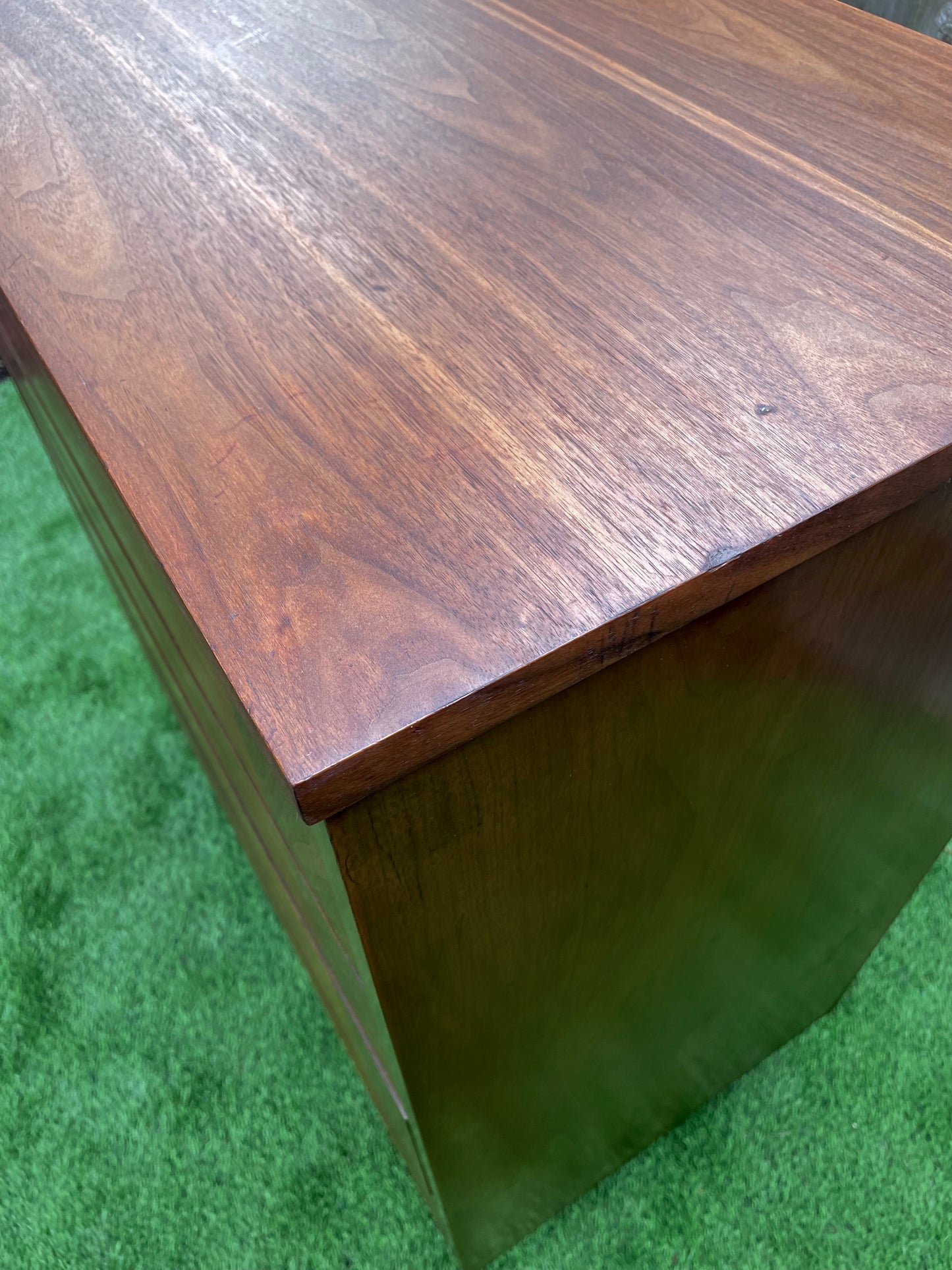 Mid 20th Century Mid-Century Modern Walnut Highboy 4-Drawer Dresser