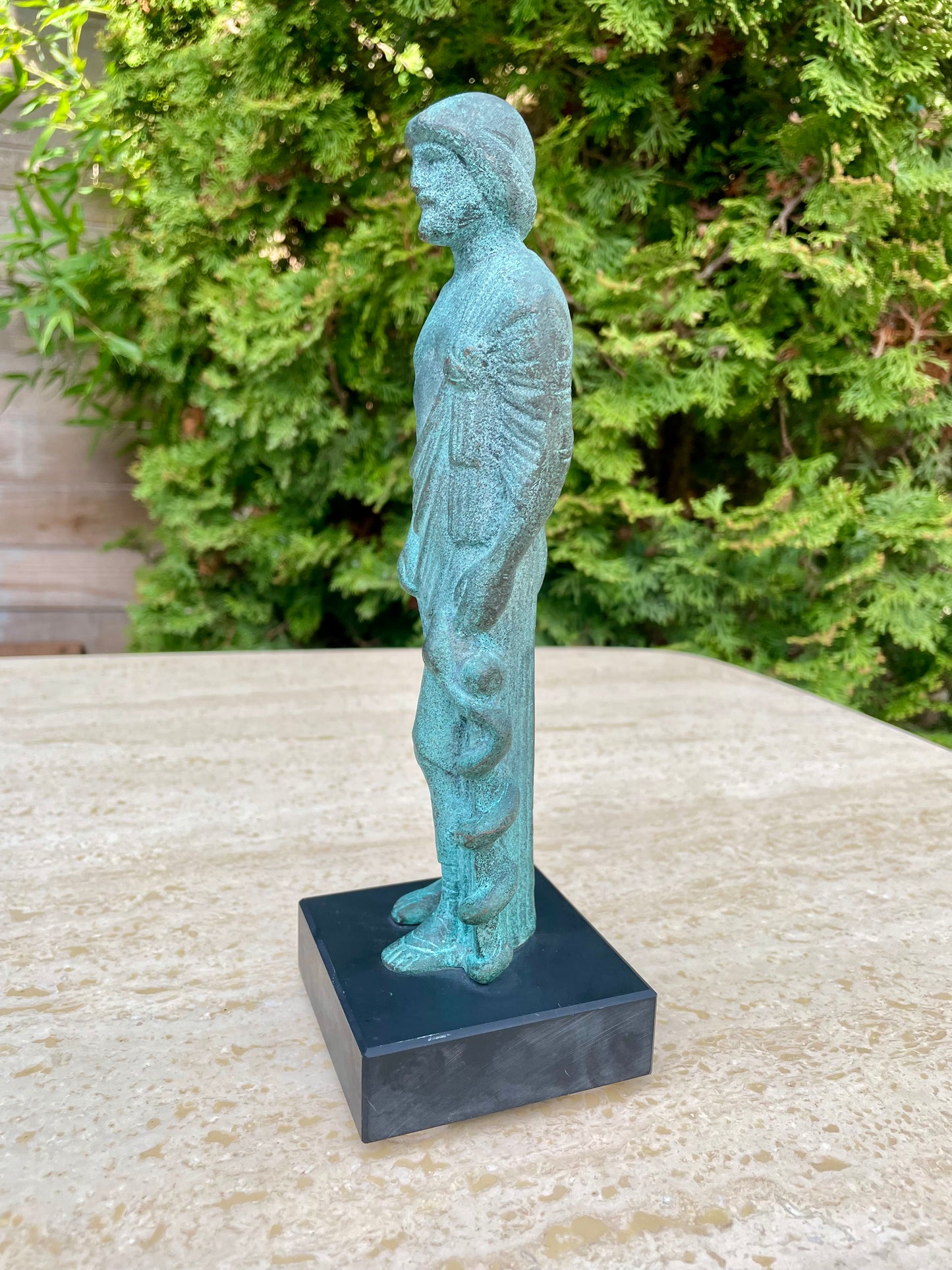 Late 20th Century Asclepius Ancient Greek God of Medicine Healing Statue