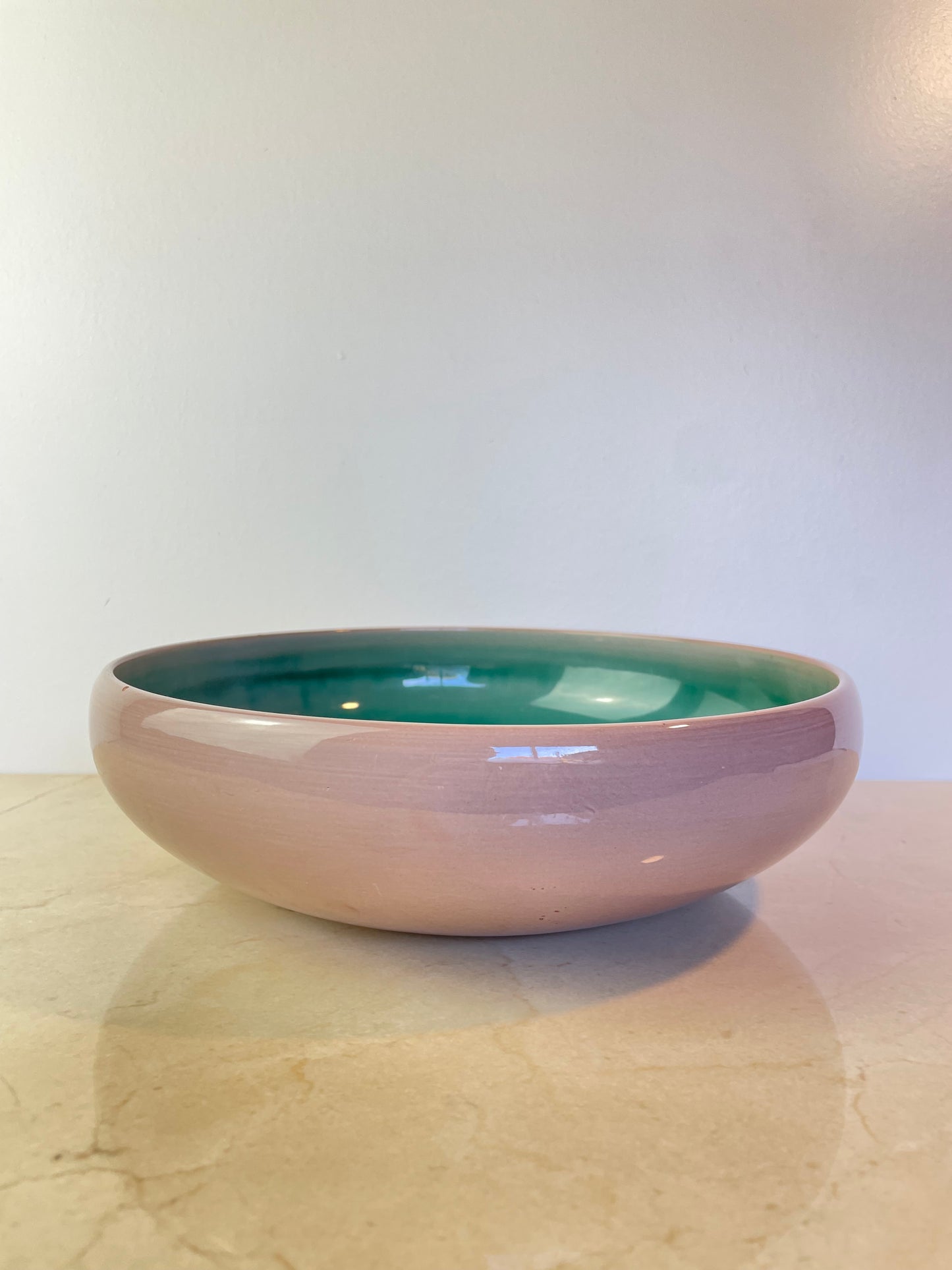 Post Modern Rainforest Marble Tapered Waste Basket