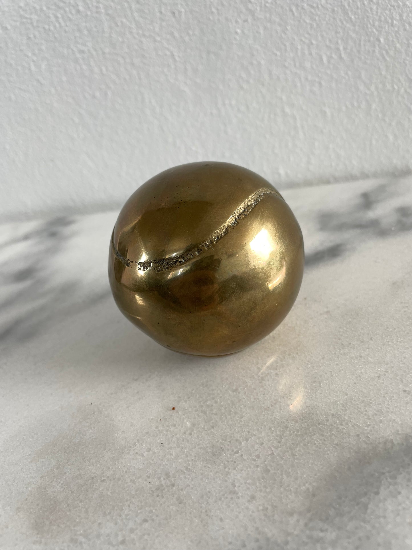 Brass Tennis Ball Decorative Object Paper Weight