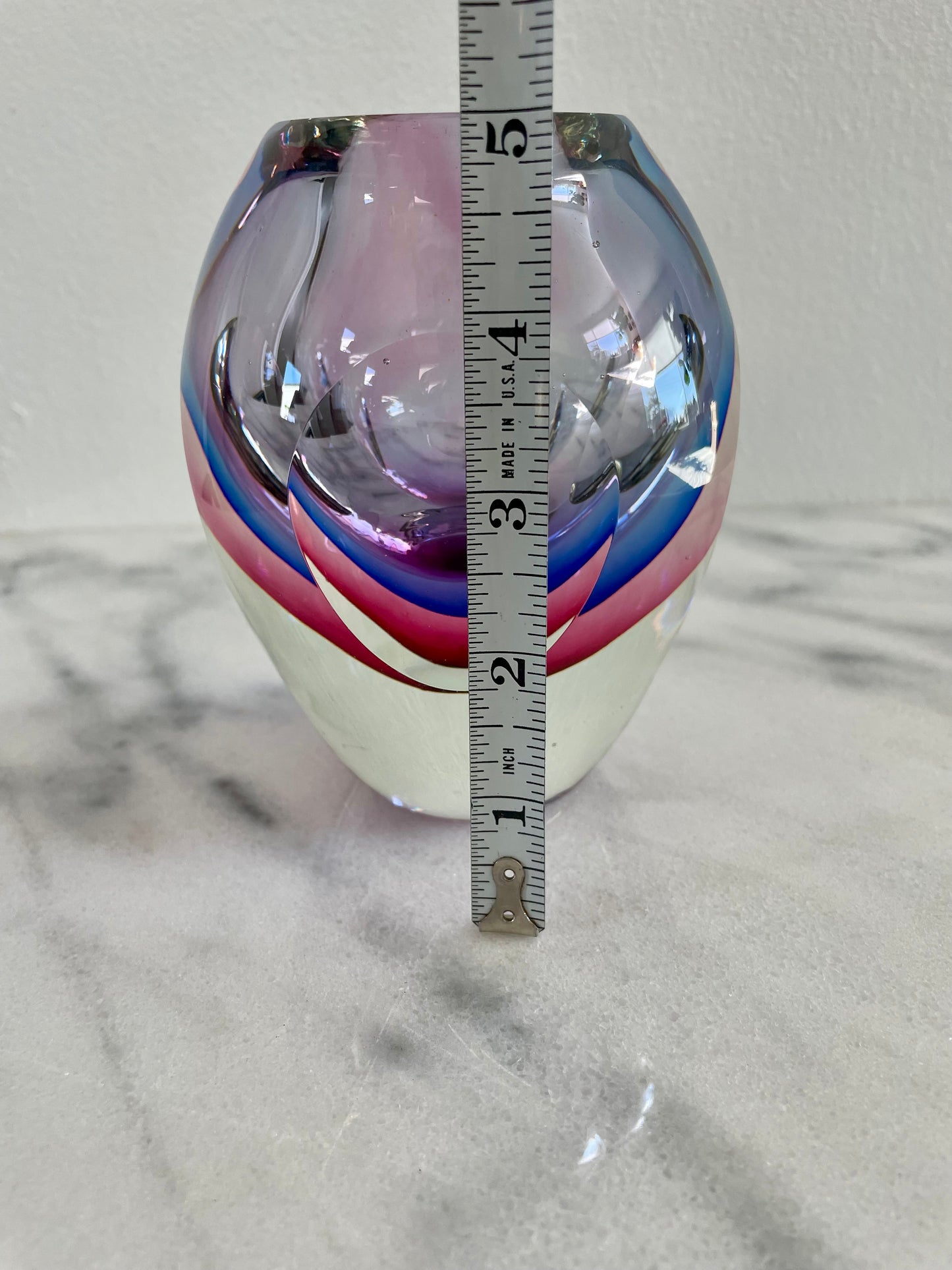 Flavio Poli Seguso Sommerso Murano Vase