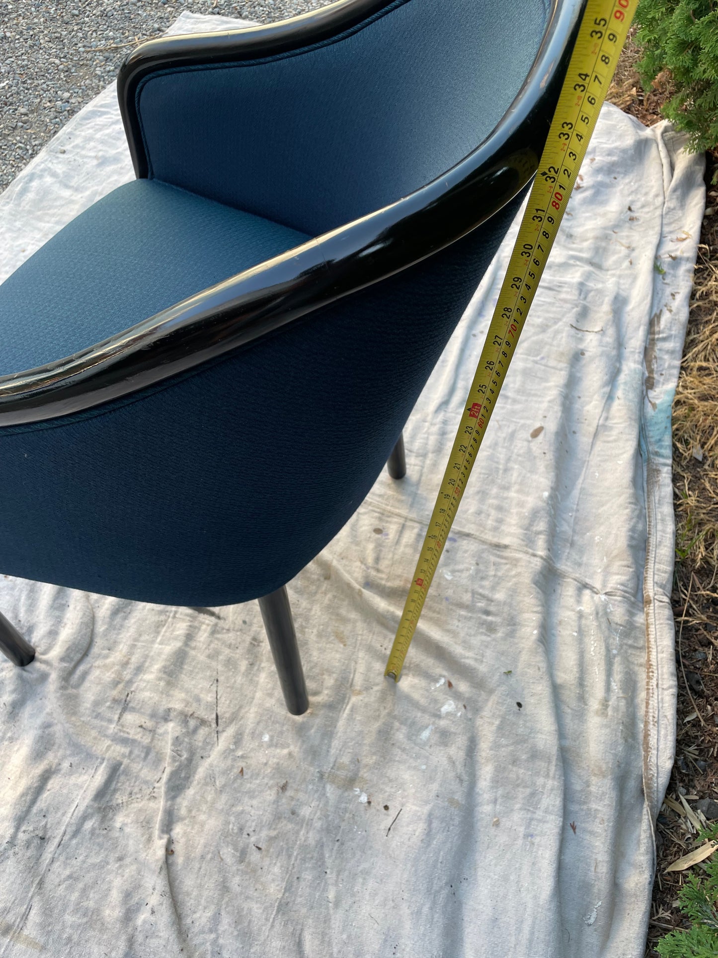 1980s Bankers Chair by Ward Bennett for Brickel Associates