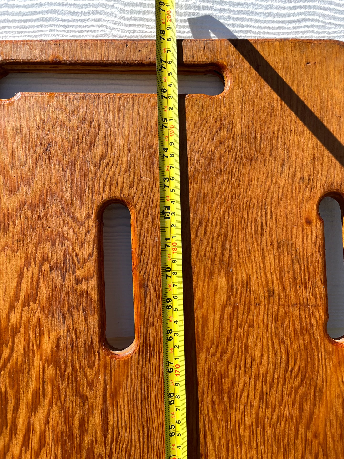 Vintage Industrial Plywood Stretcher Panel