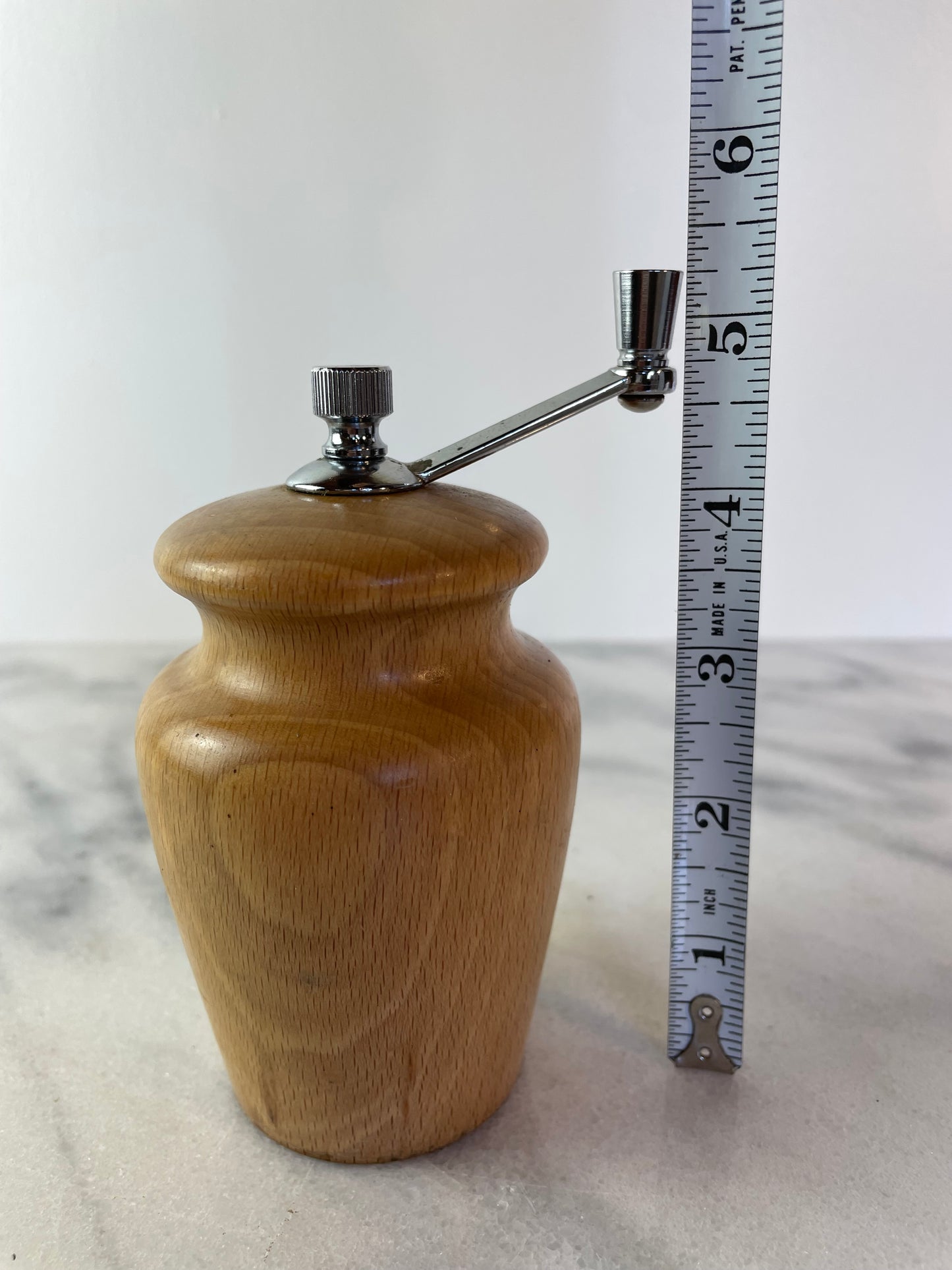 Vintage Light Wood Pepper Grinder